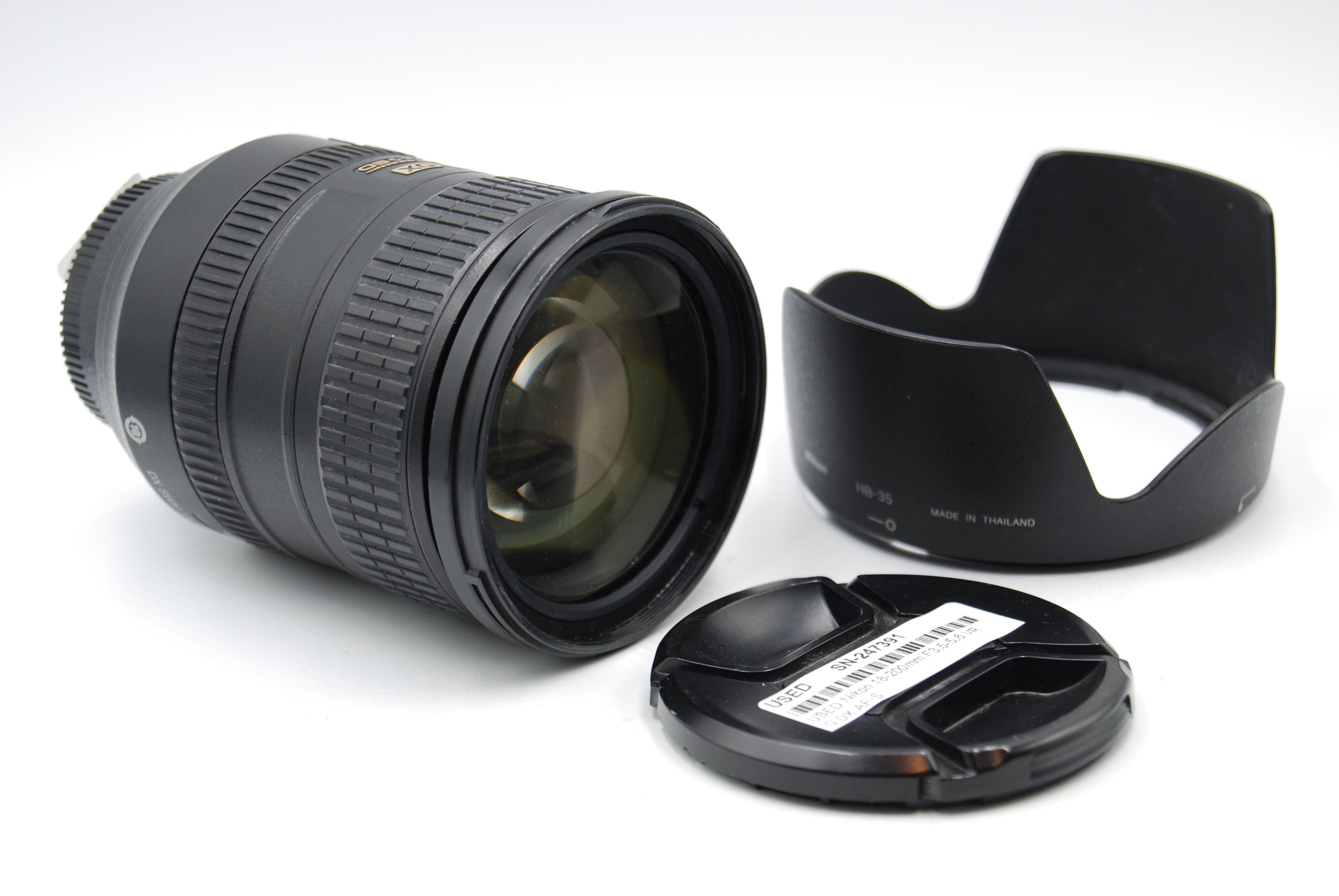 USED Nikon 18-200mm F3.5-5.6 VR G DX AF-S