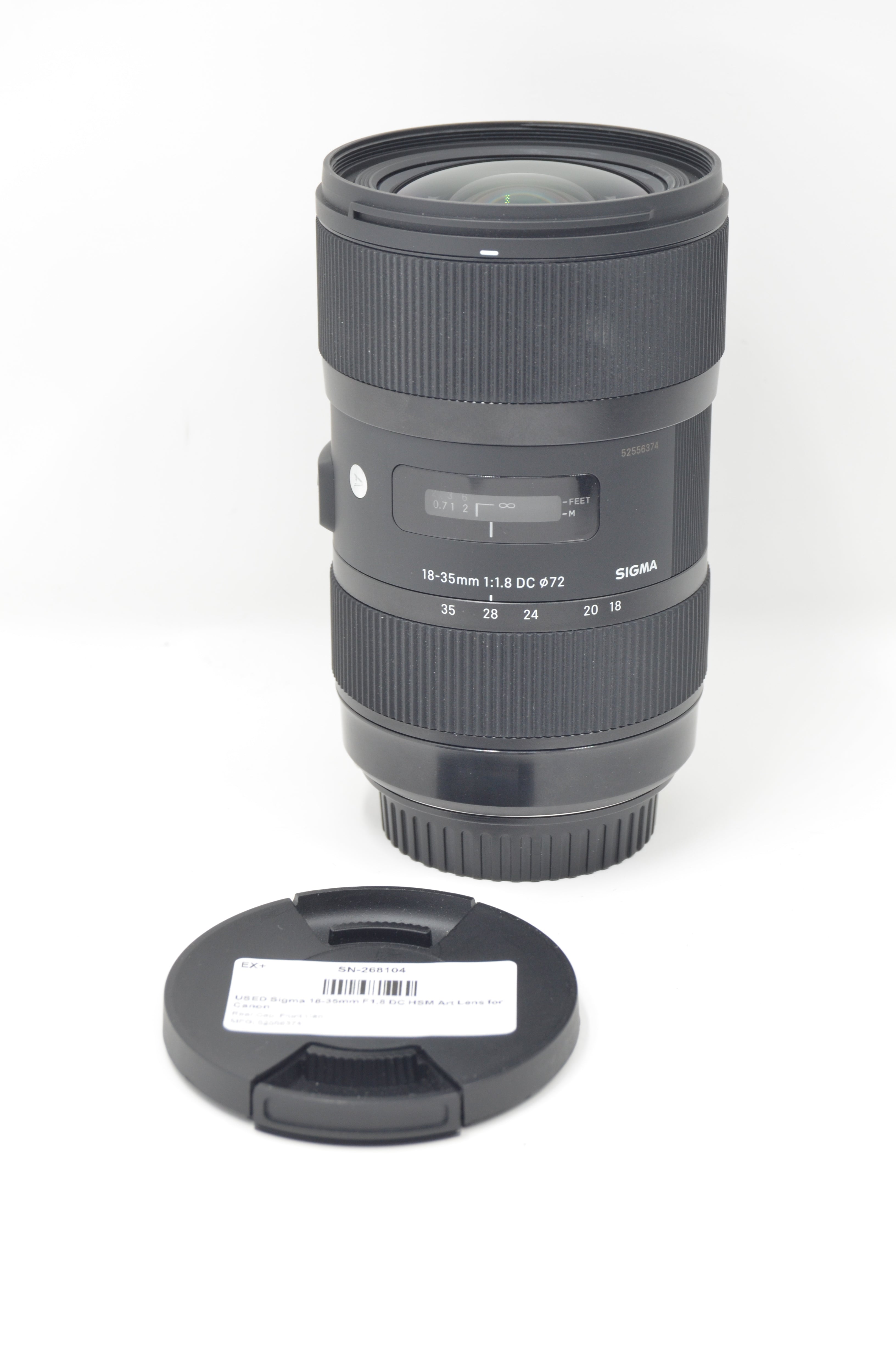 USED Sigma 18-35mm F1.8 DC HSM Art Lens for Canon