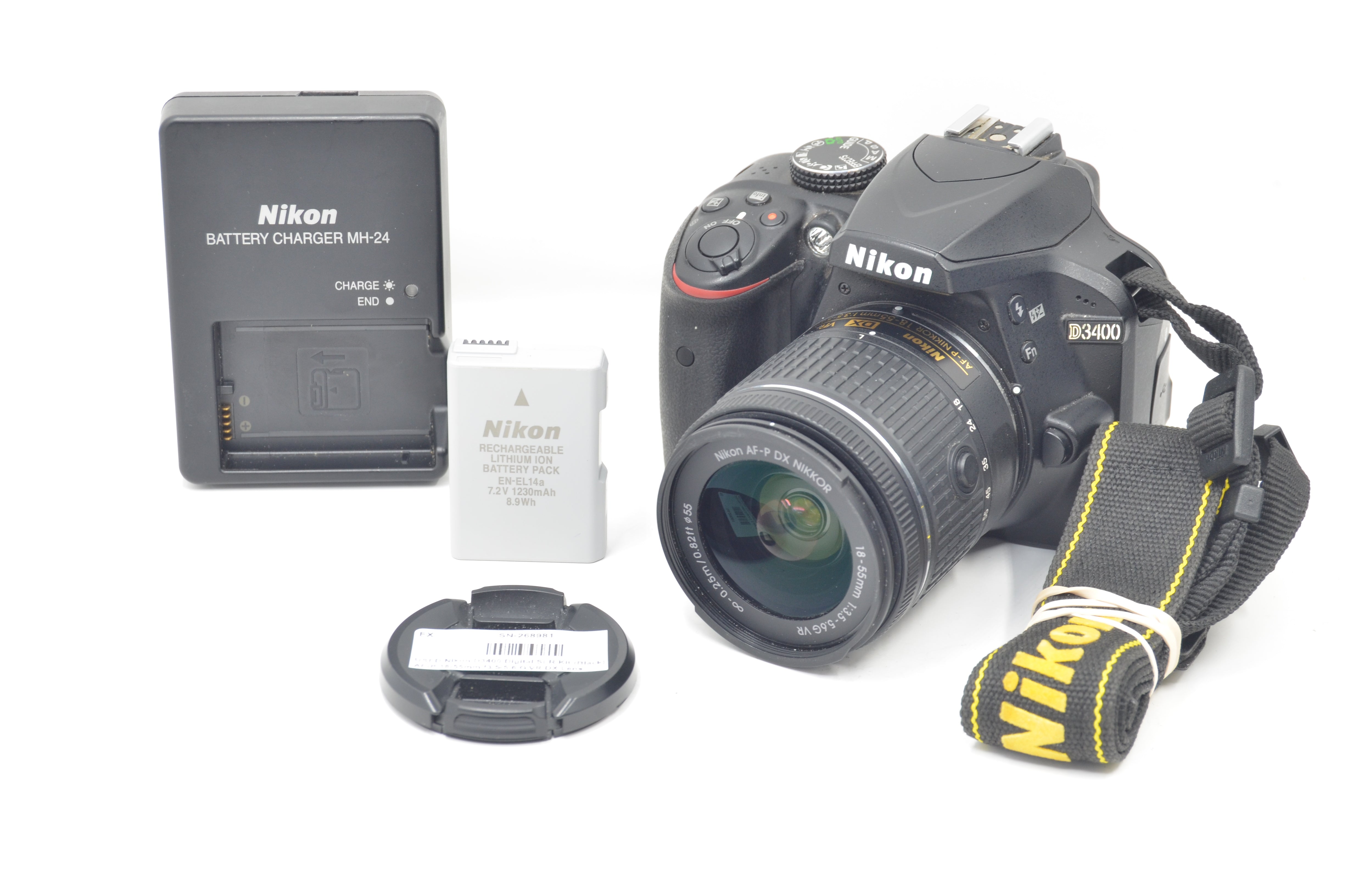 D3400 Nikon AF-P 18-55mm DX Camera VR Lens Digital DSLR SLR + Kit