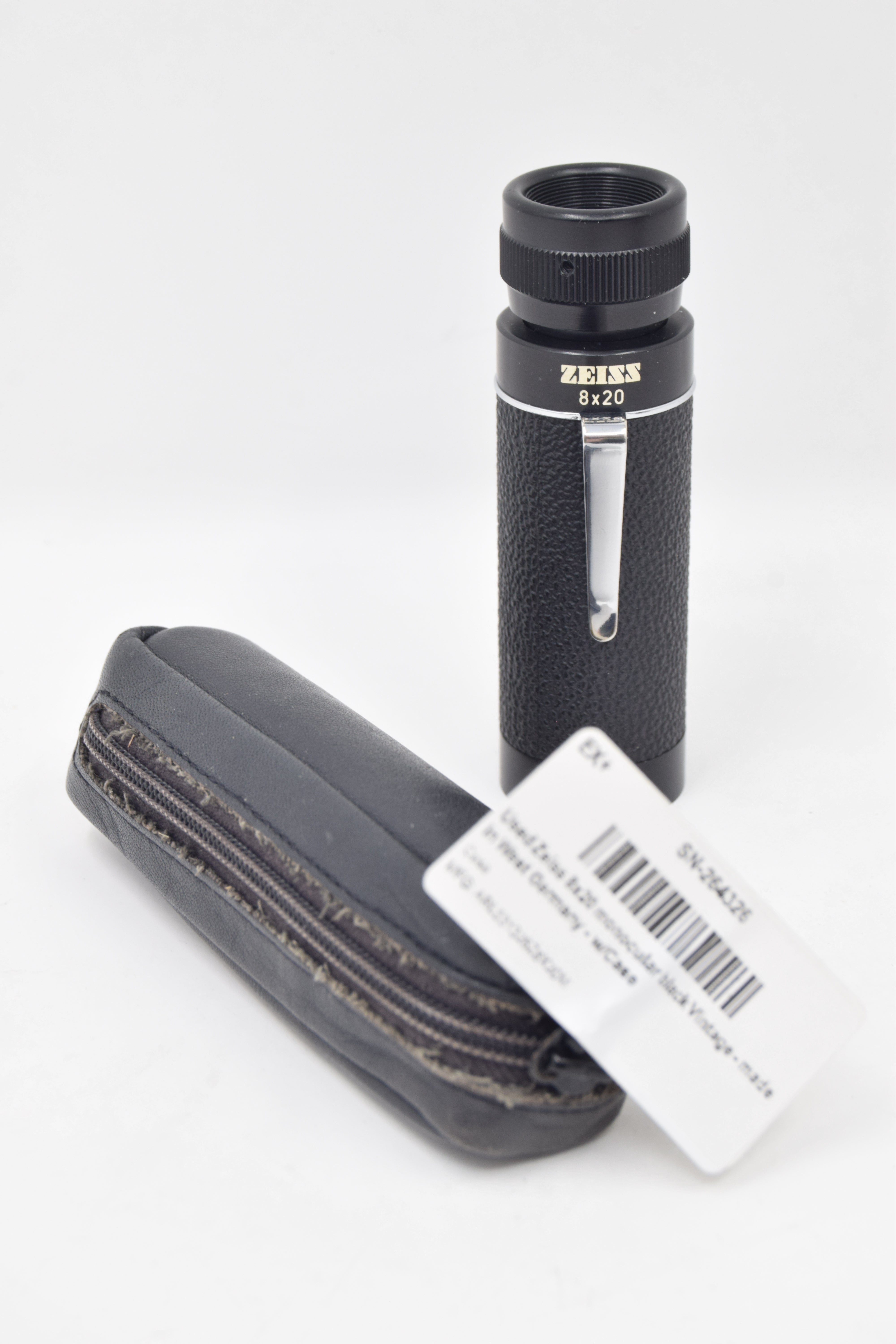 Used Zeiss 8x20 monocular black Vintage - made in West Germany - w/Case