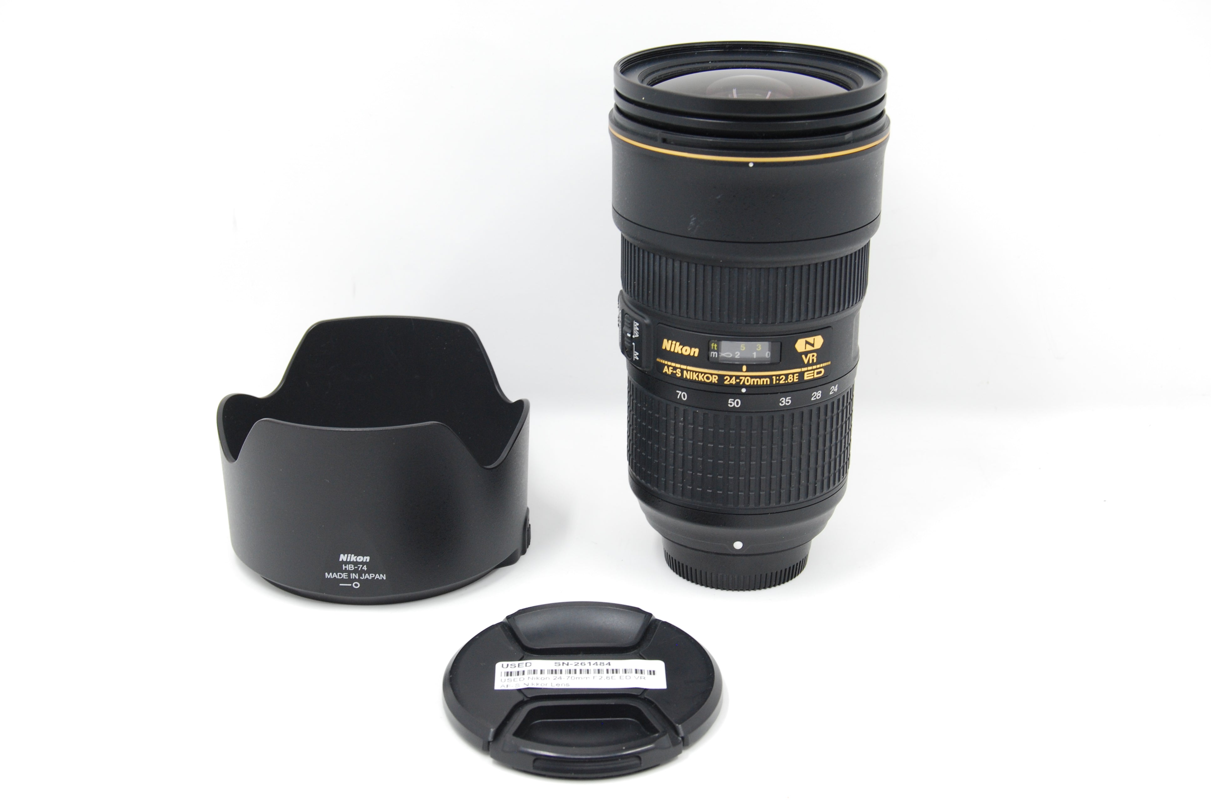 USED Nikon 24-70mm F2.8E ED VR AF-S Nikkor Lens