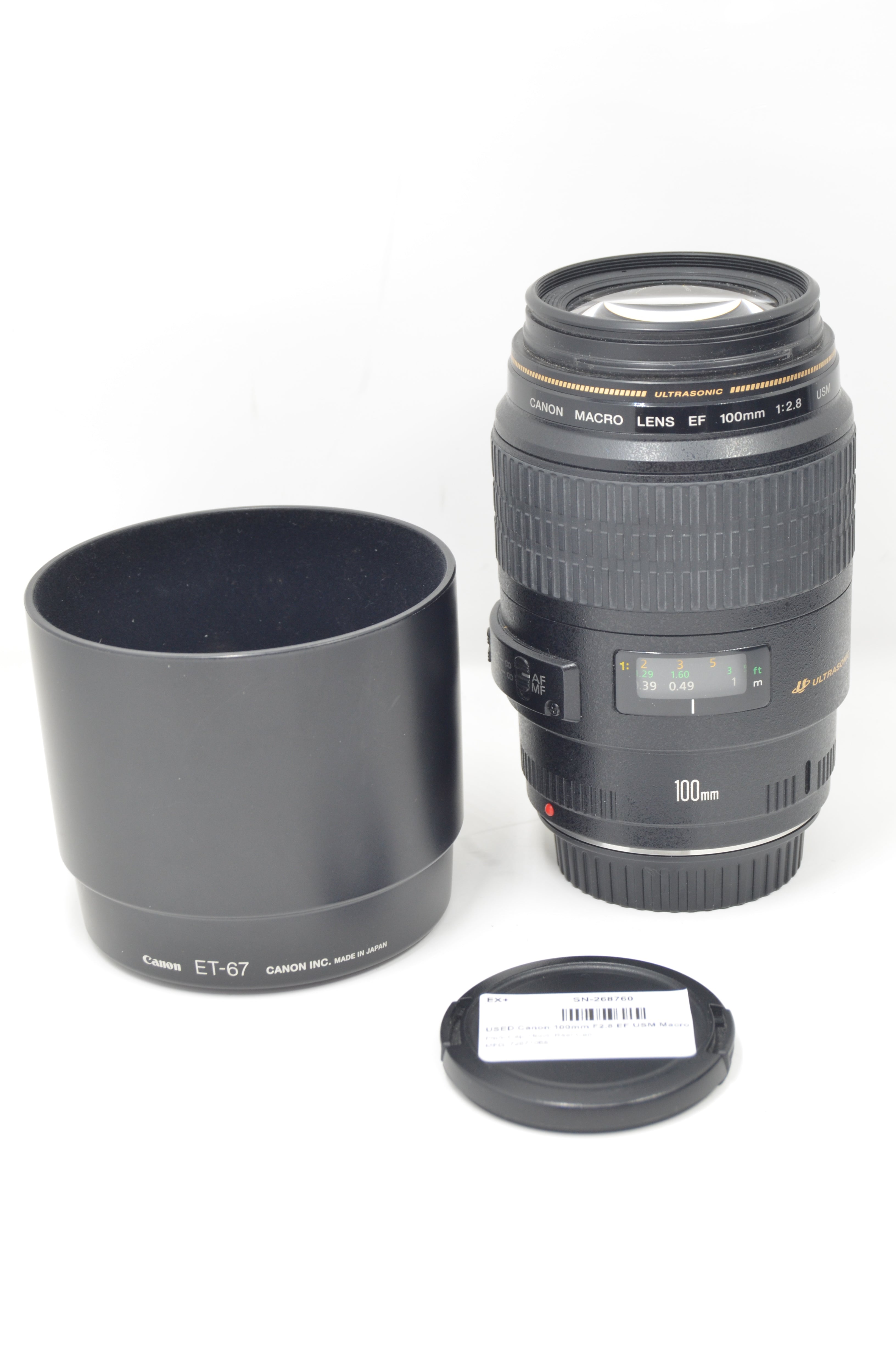 Canon EF LENS 100mm F2.8 USM ウルトラソニック カメラレンズ 