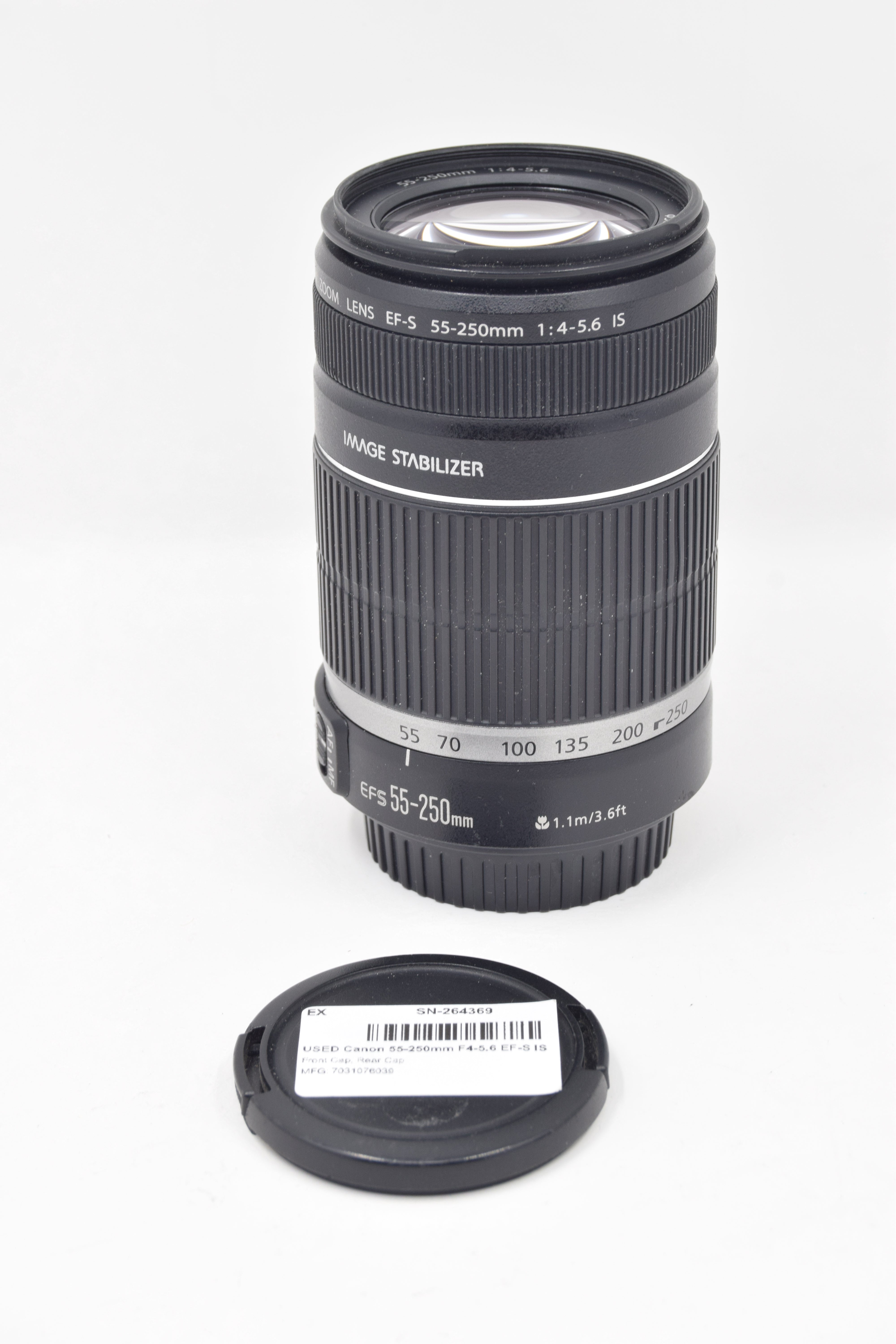 USED Canon 55-250mm F4-5.6 EF-S IS