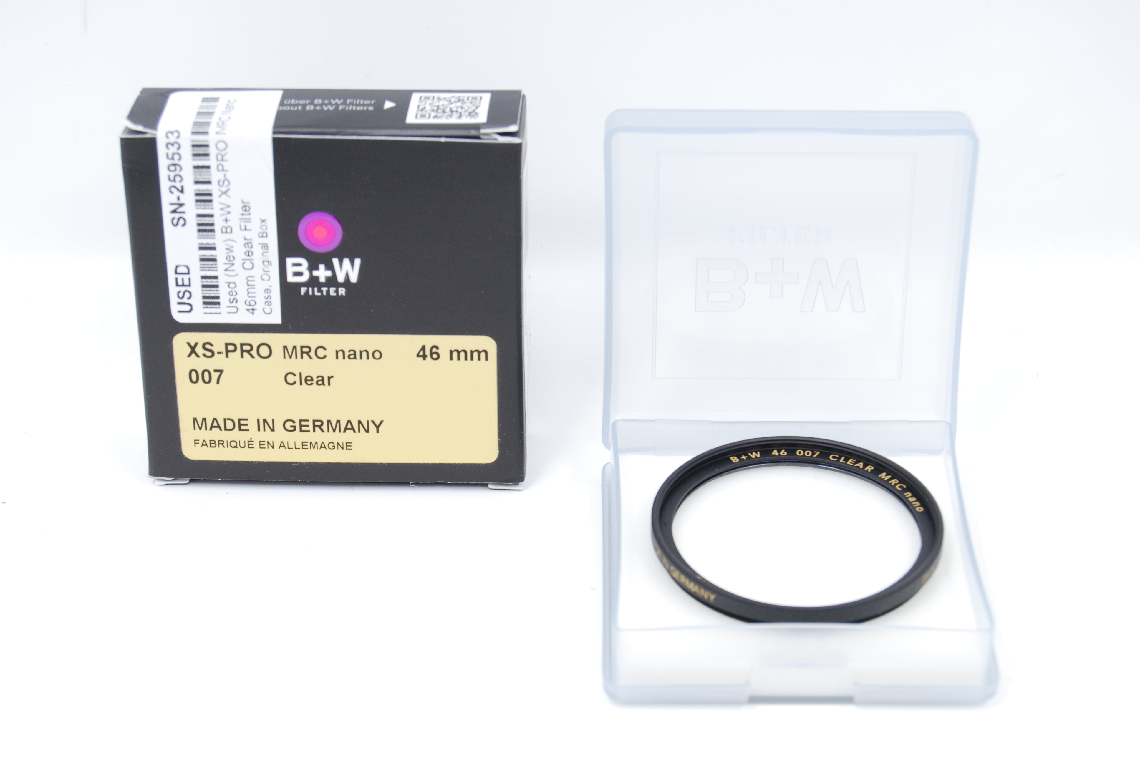 Used (New) B+W XS-PRO MRC Nano 46mm Clear Filter