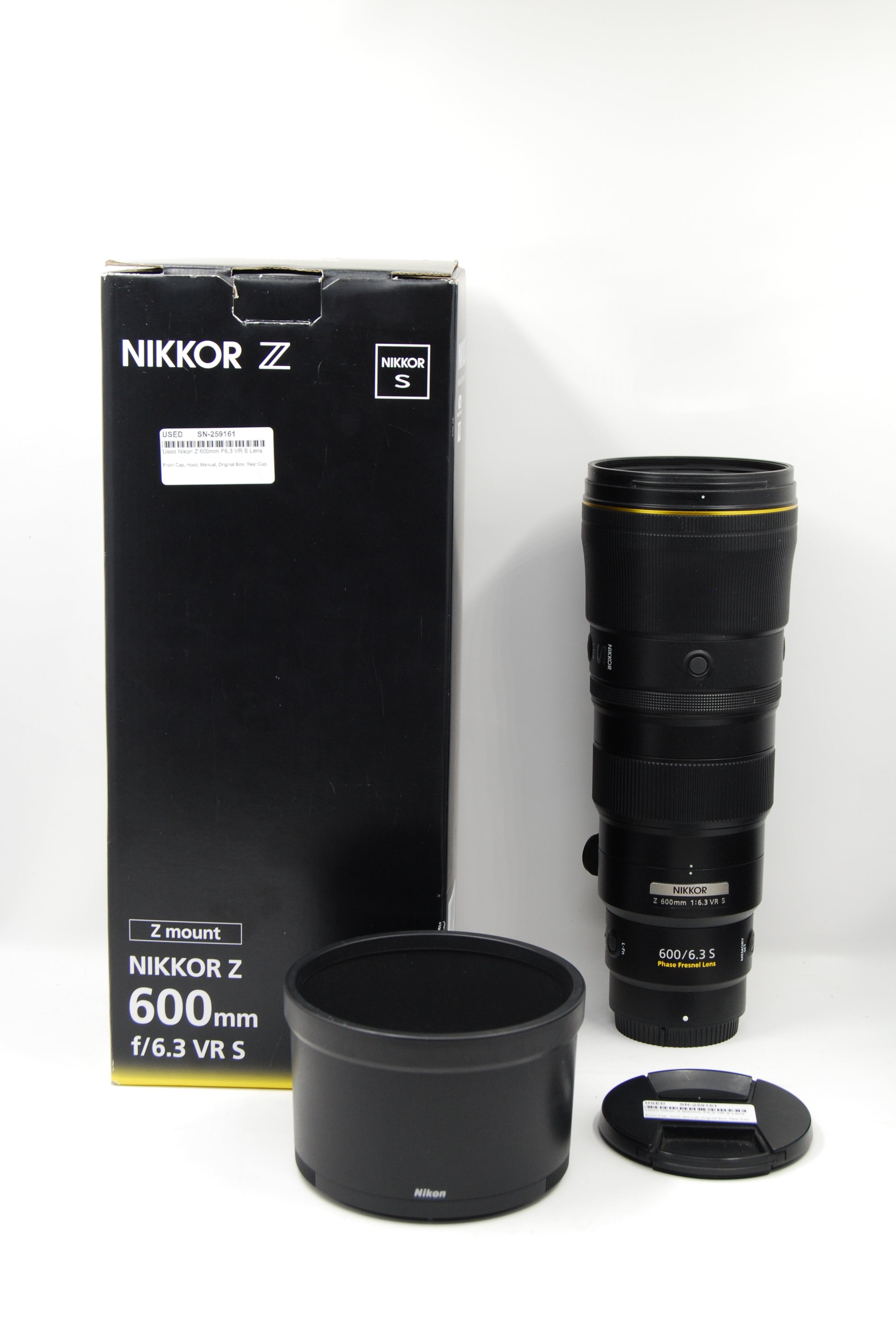 Used Nikon Z 600mm F6.3 VR S Lens