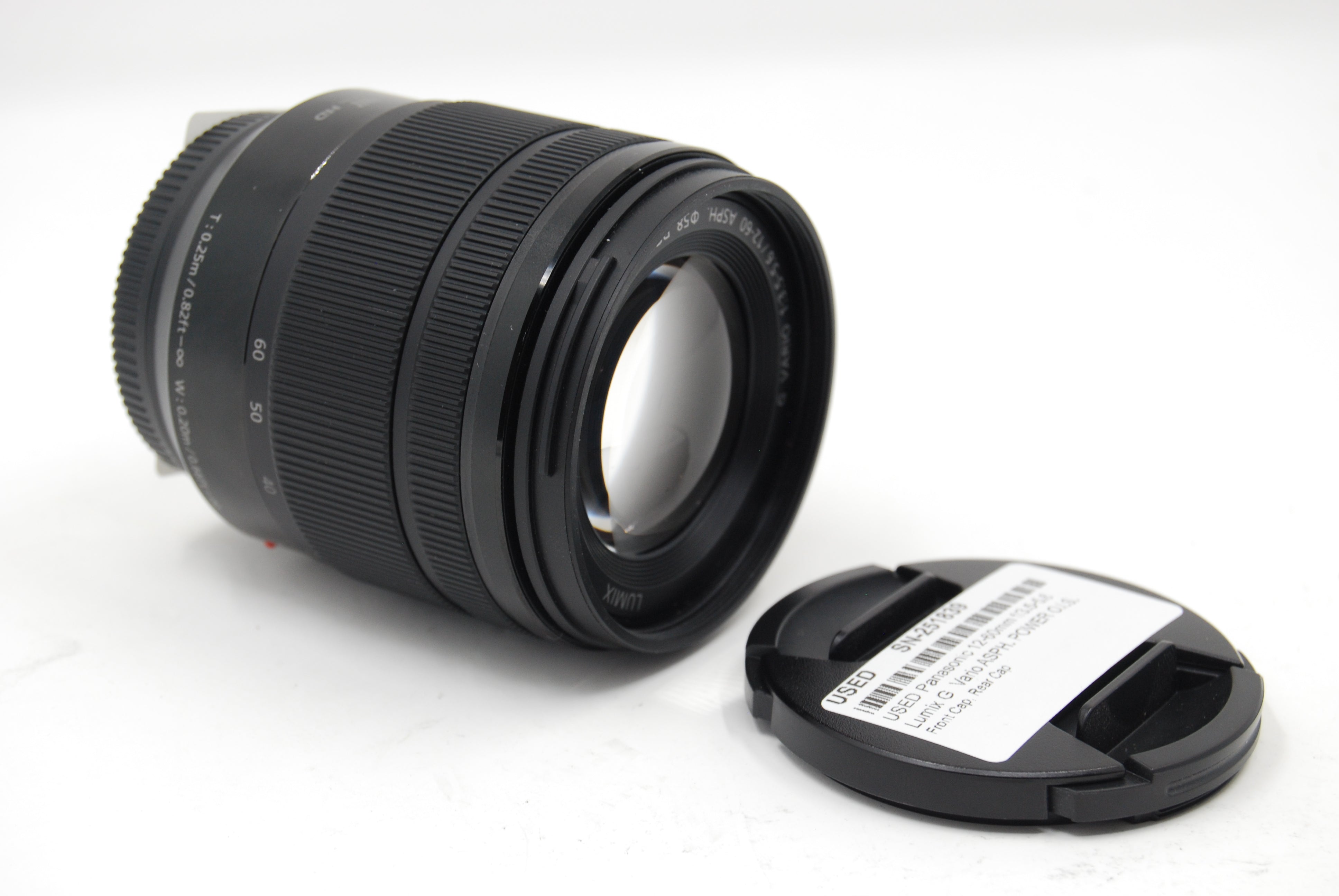 USED Panasonic 12-60mm f/3.5-5.6 Lumix G Vario ASPH. POWER O.I.S. Lens