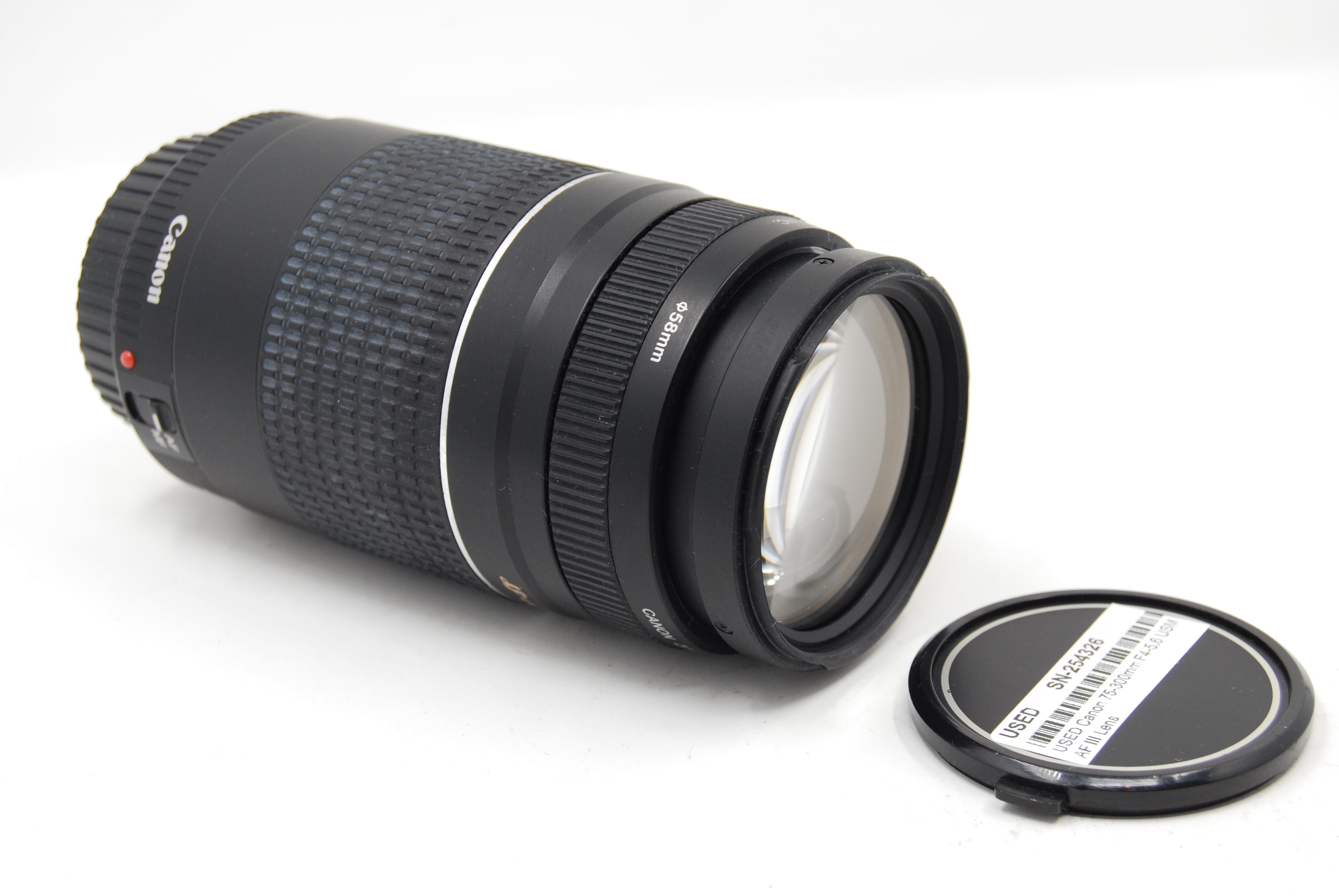 USED Canon 75-300mm F4-5.6 USM AF III Lens