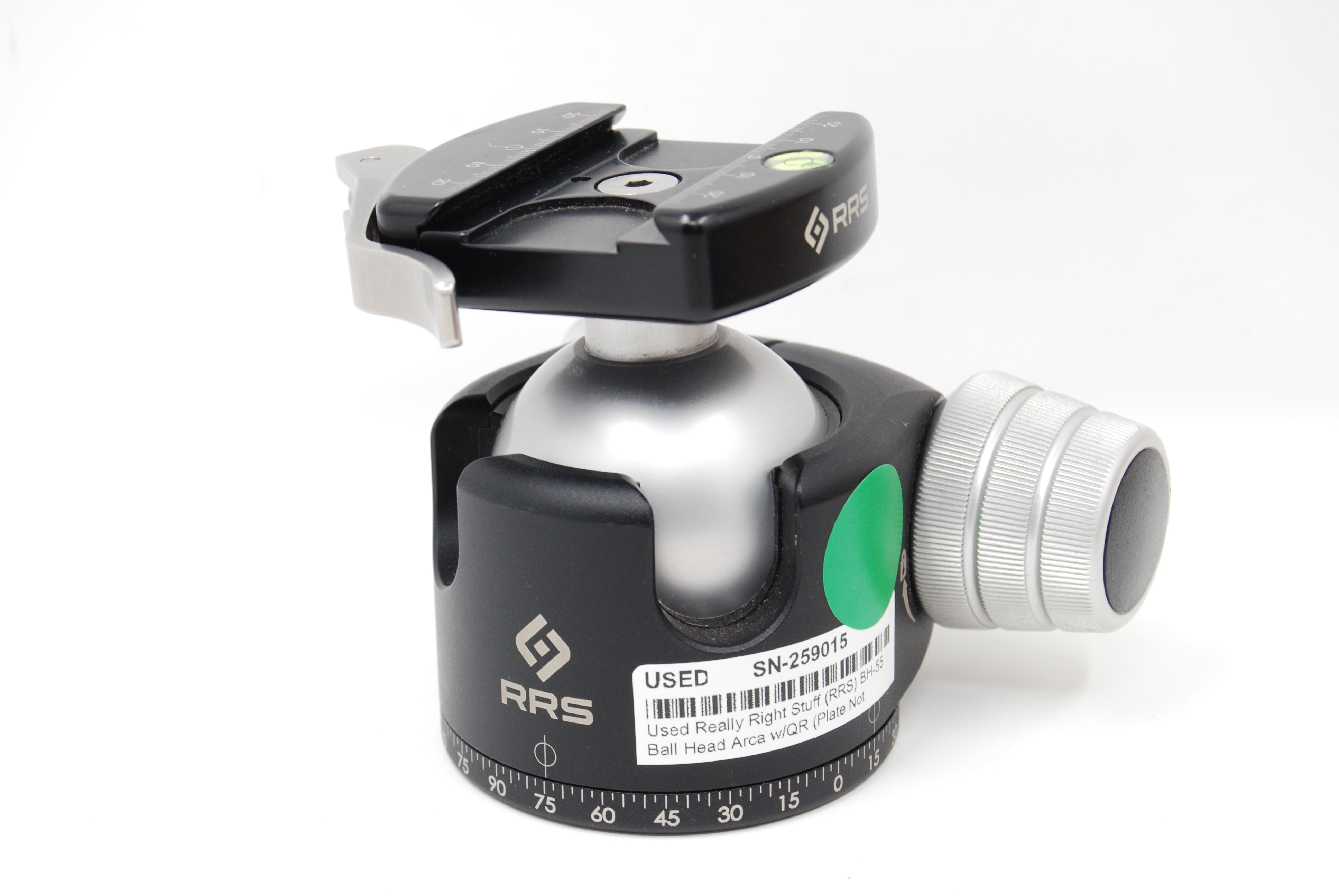 Used Really Right Stuff (RRS) BH-55 Ball Head Arca w/QR (Plate Not Included)