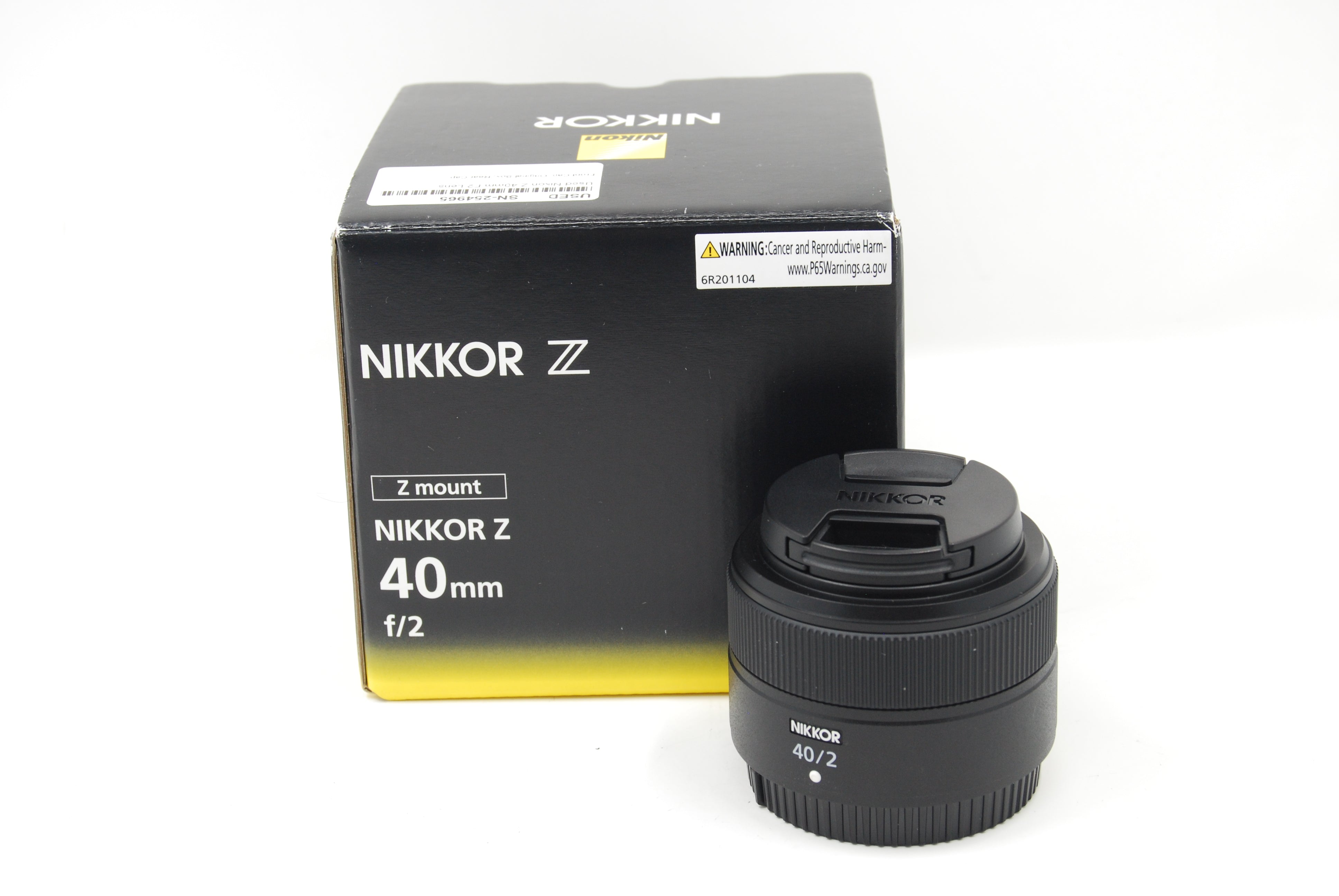 Used Nikon Z 40mm F2 Lens