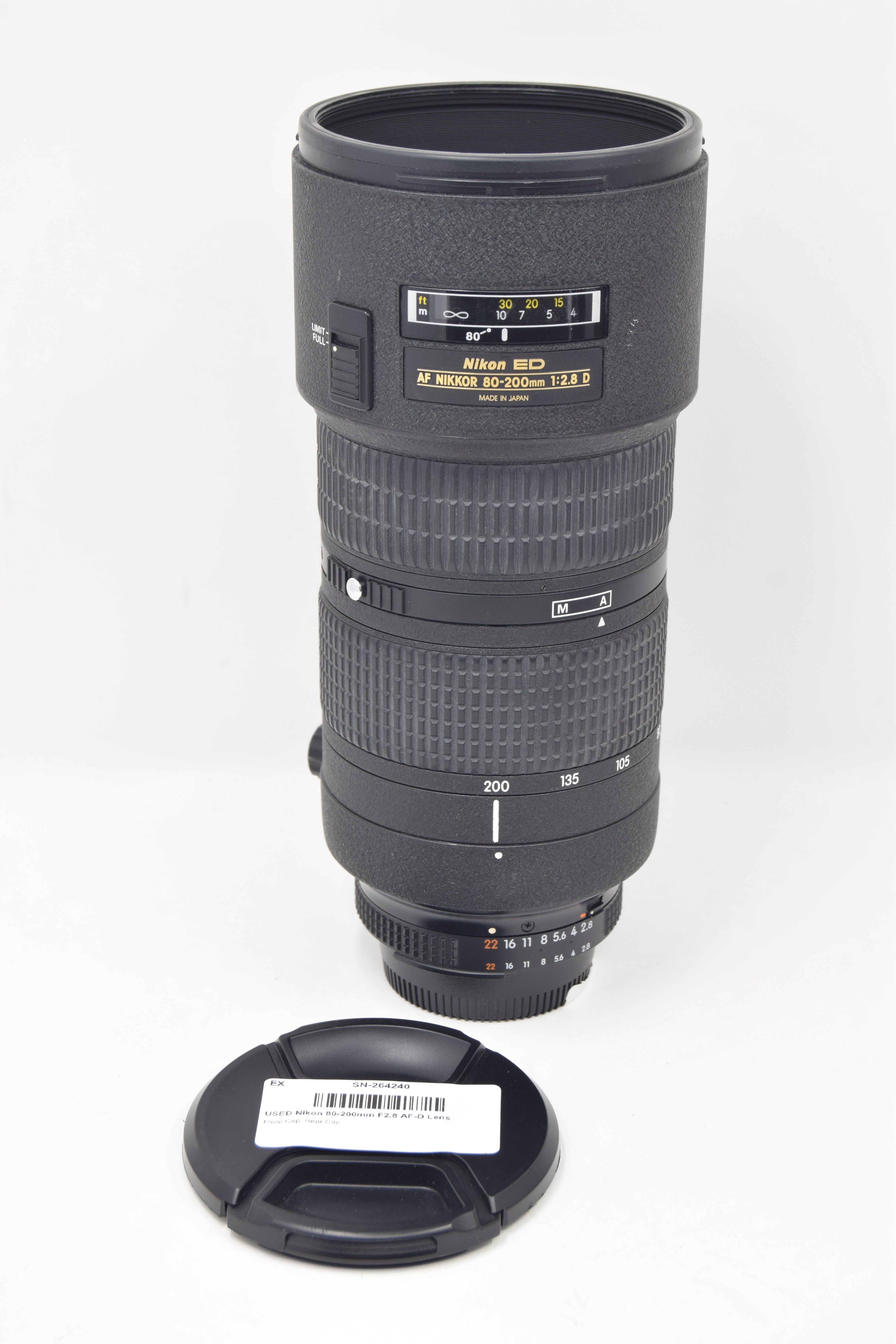 USED Nikon 80-200mm F2.8 AF-D Lens