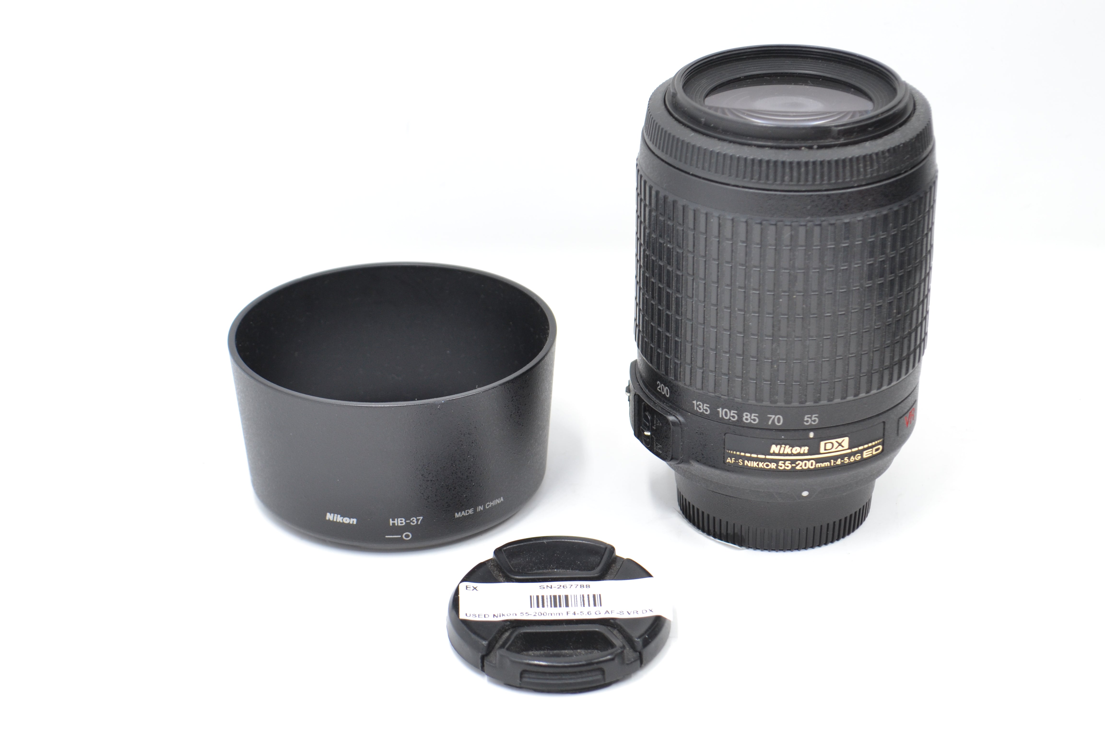 USED Nikon 55-200mm F4-5.6 G AF-S VR DX Lens