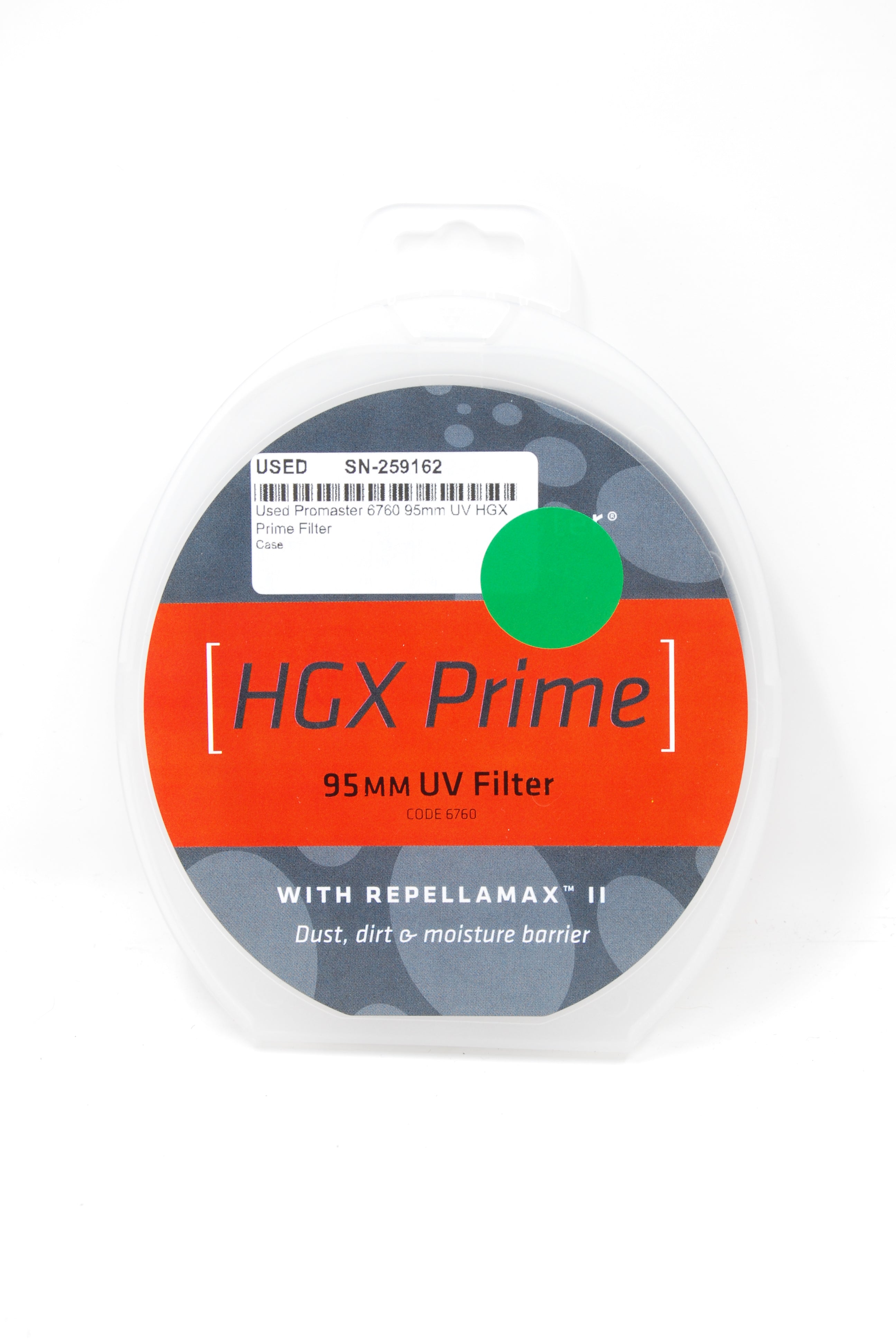 Used Promaster 6760 95mm UV HGX Prime Filter