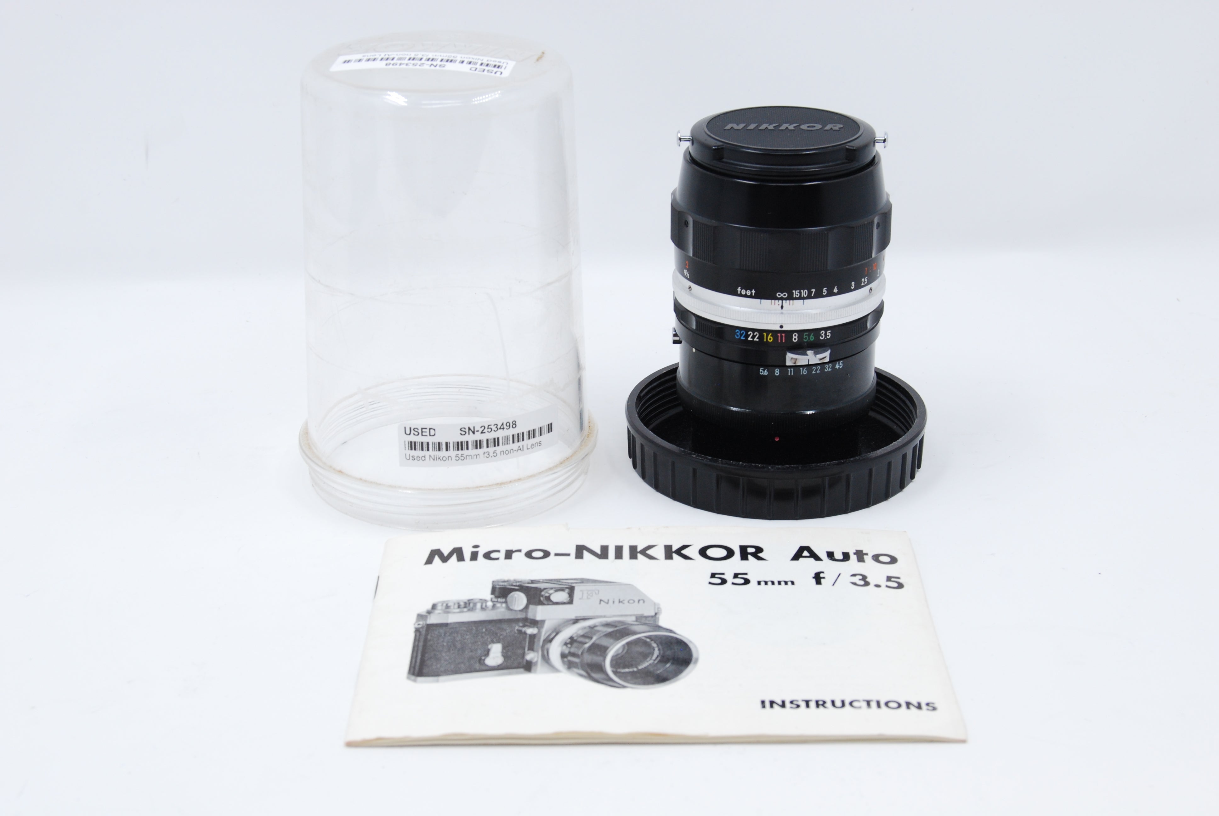 Used Nikon 55mm f3.5 non-AI Lens