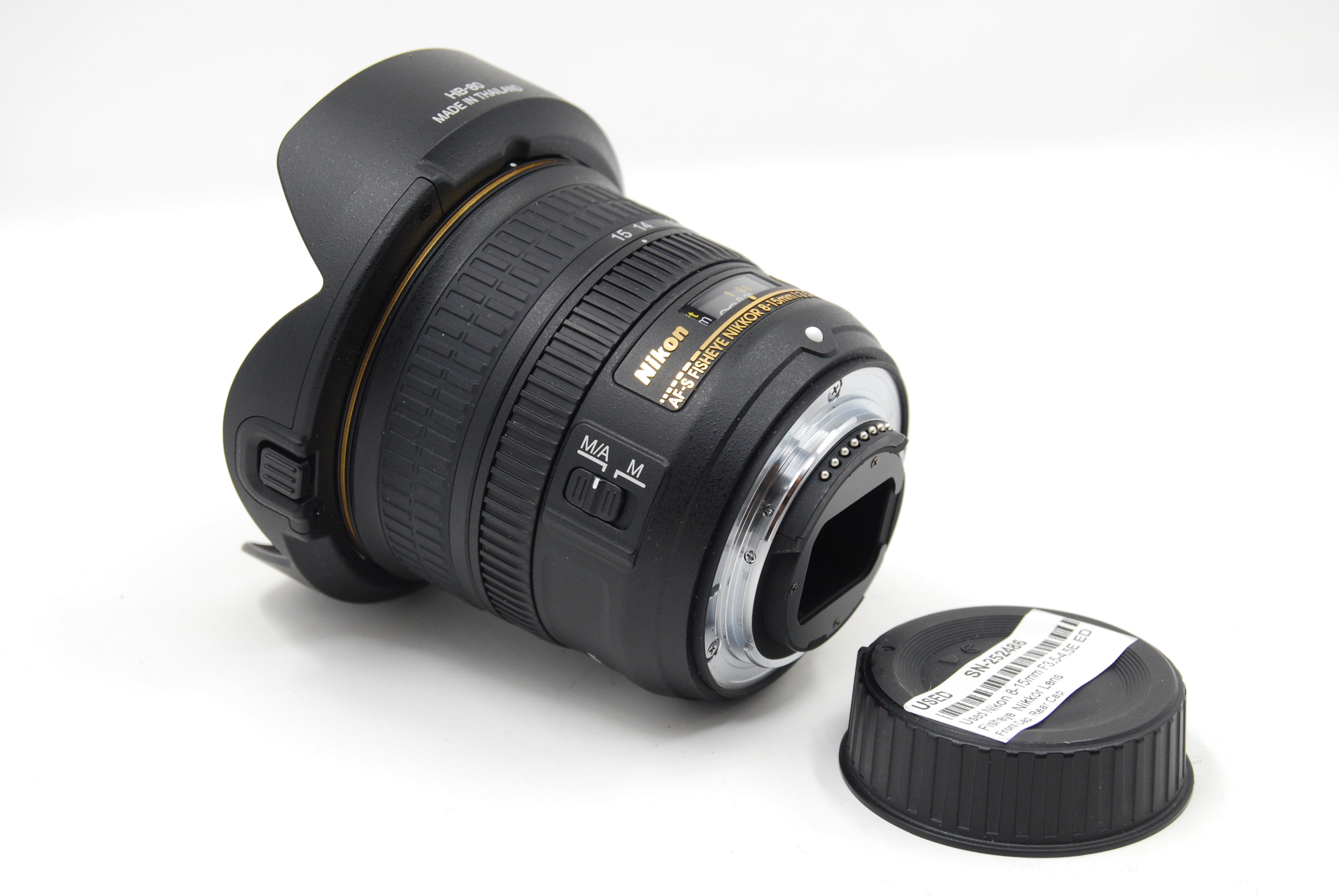 Used Nikon 8-15mm F3.5-4.5E ED Fisheye Nikkor Lens