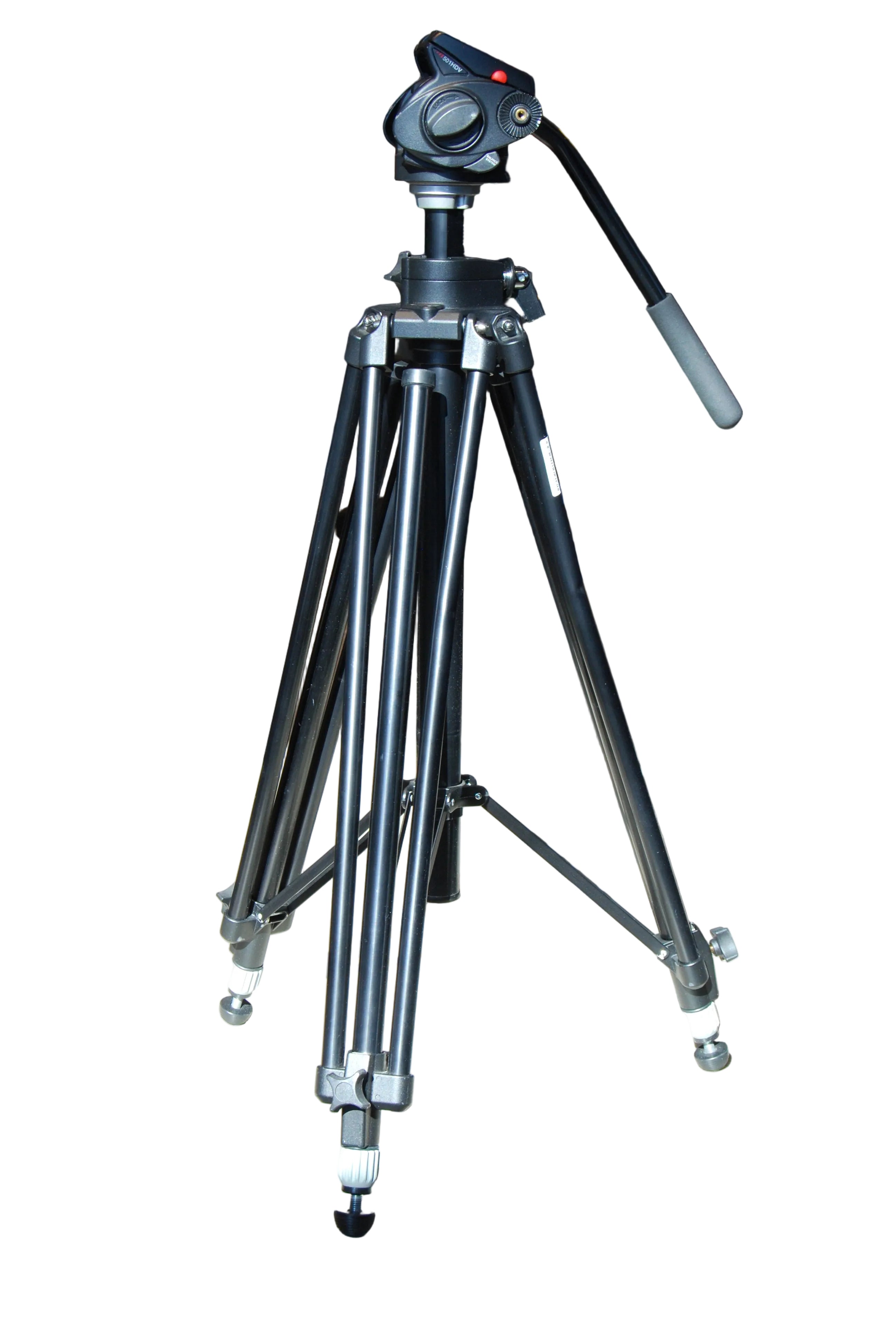 Used Manfrotto 028B Triman Tripod with Geared Center Column w/501HDV Head