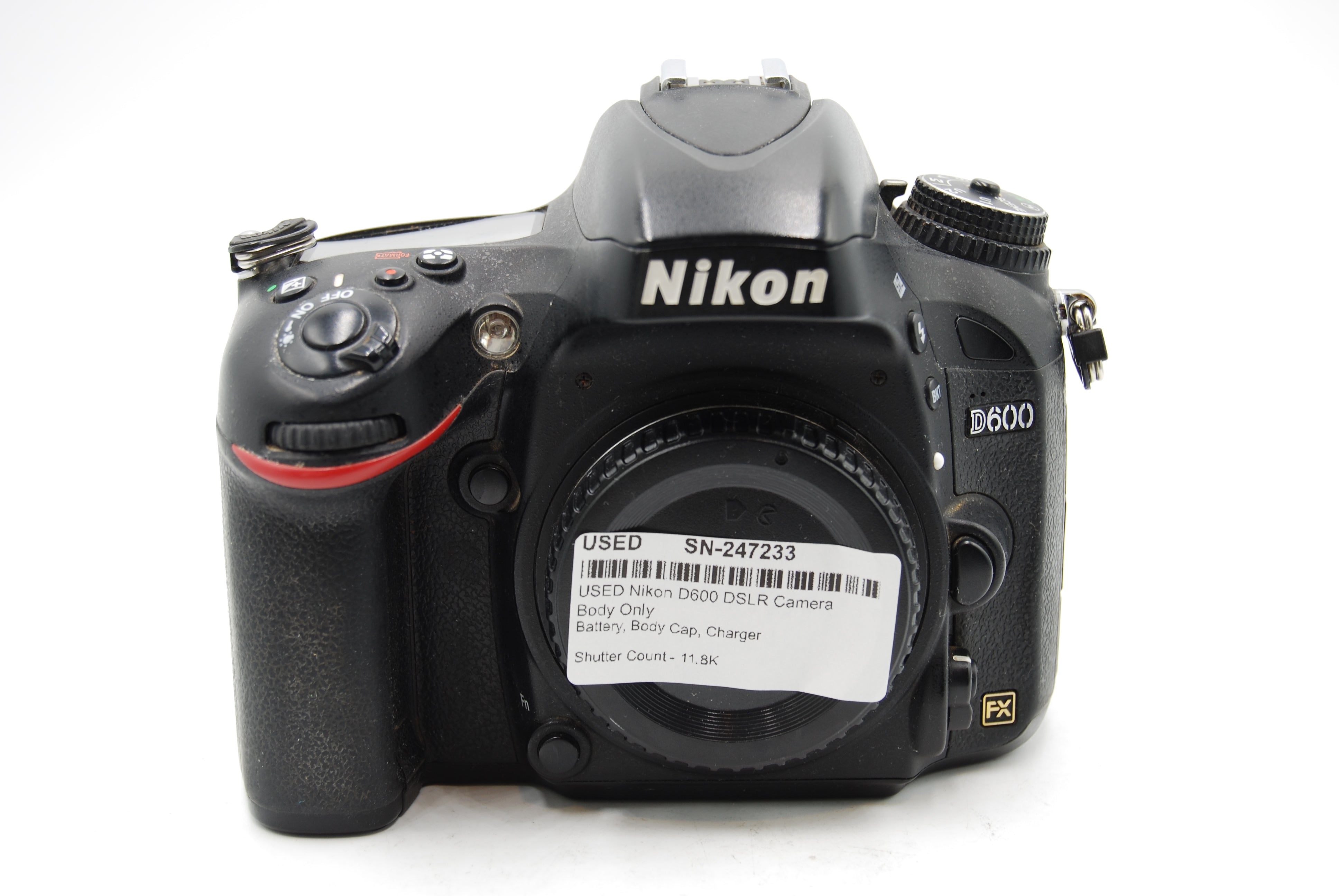 USED Nikon D600 DSLR Camera Body Only