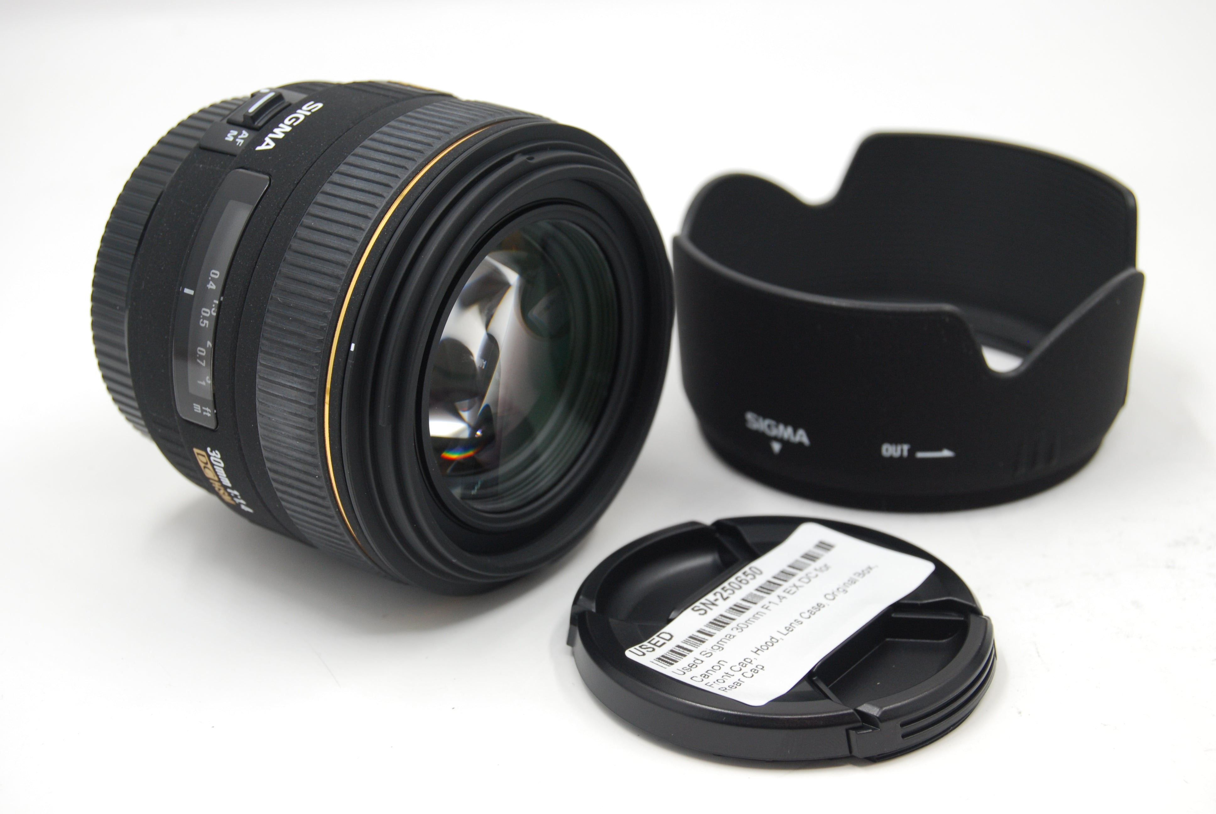 Used Sigma 30mm F1.4 EX DC for Canon