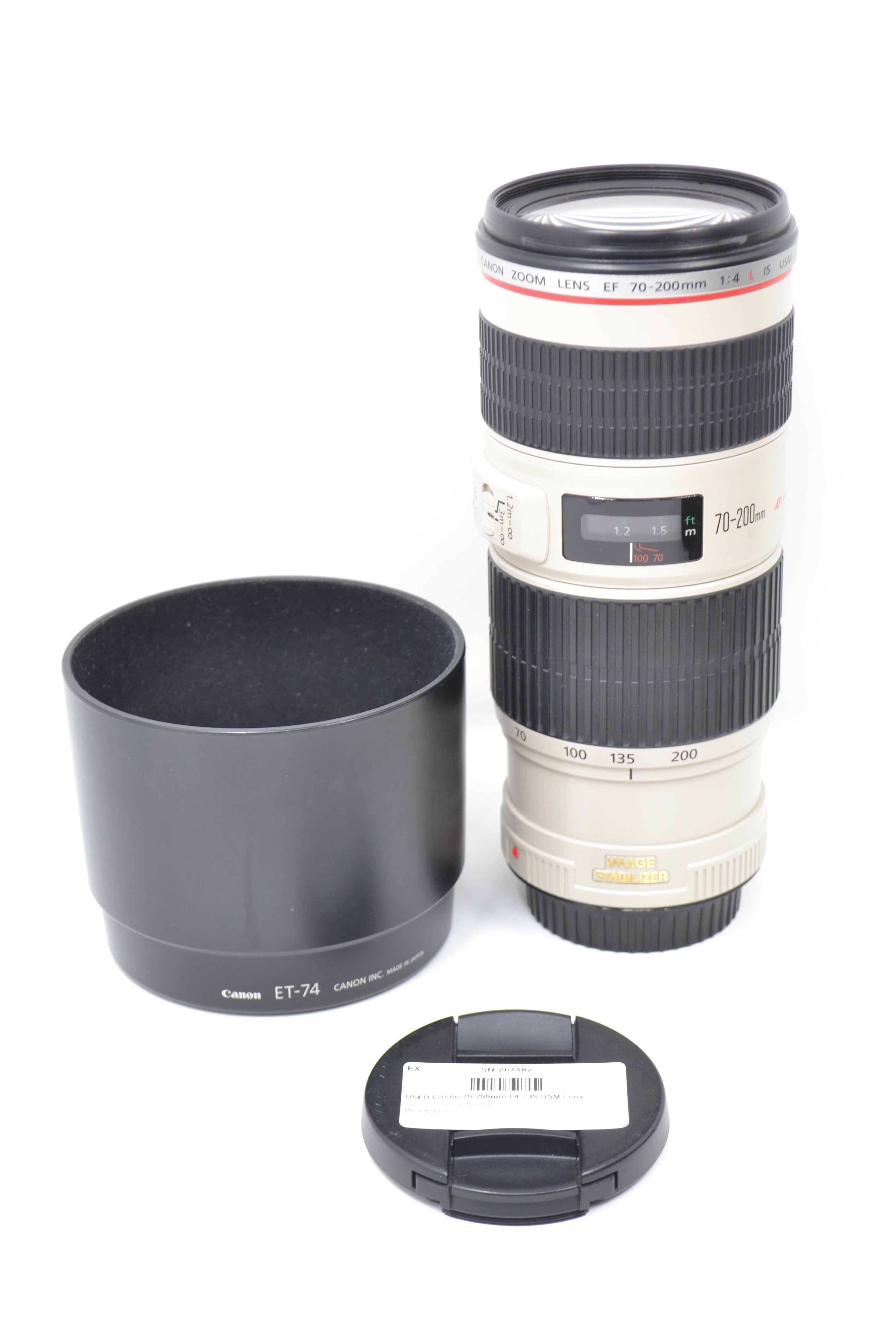 USED Canon 70-200mm F4 L IS USM Lens