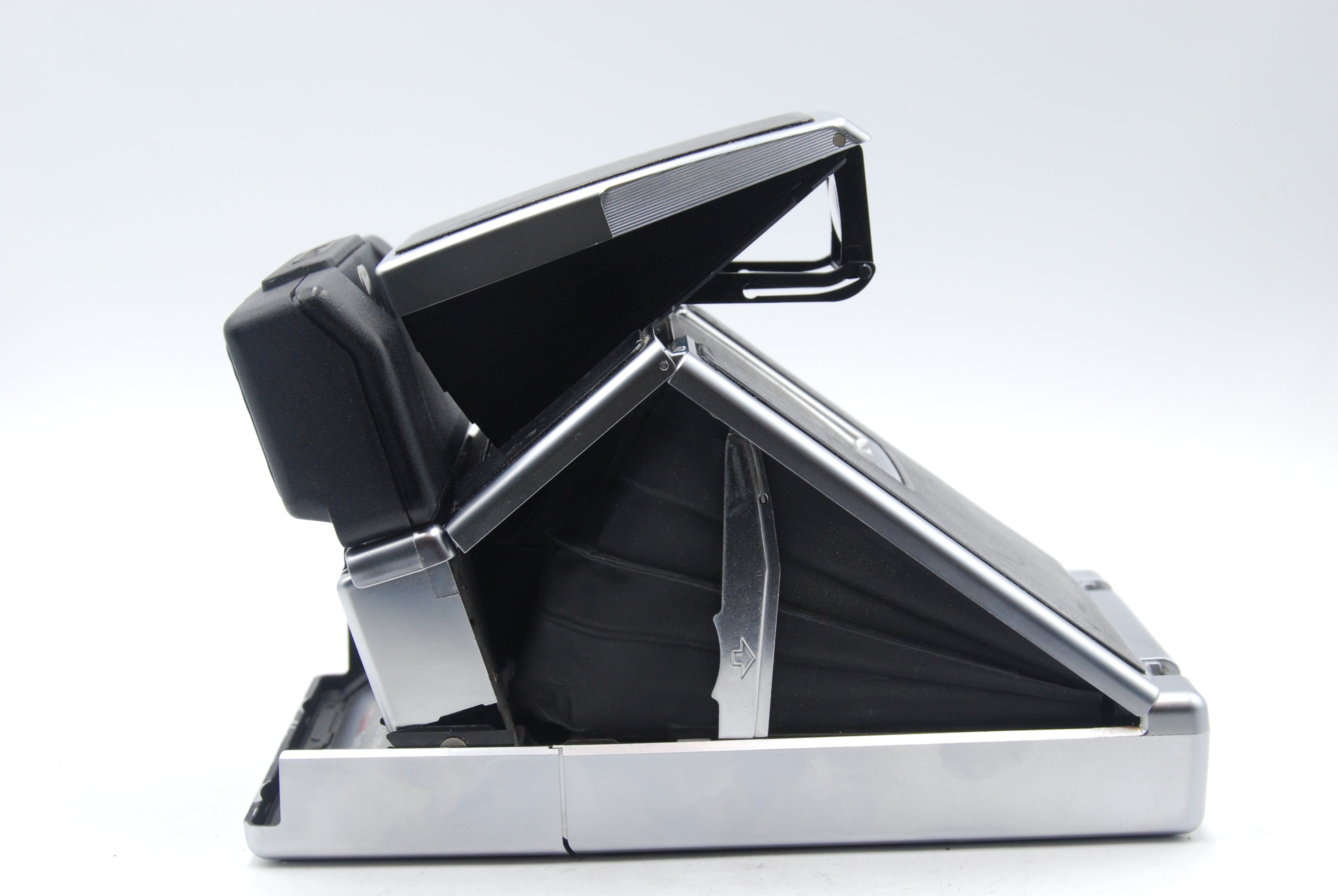 Used Polaroid SX-70 Sonar Instant Camera (Black & Silver)