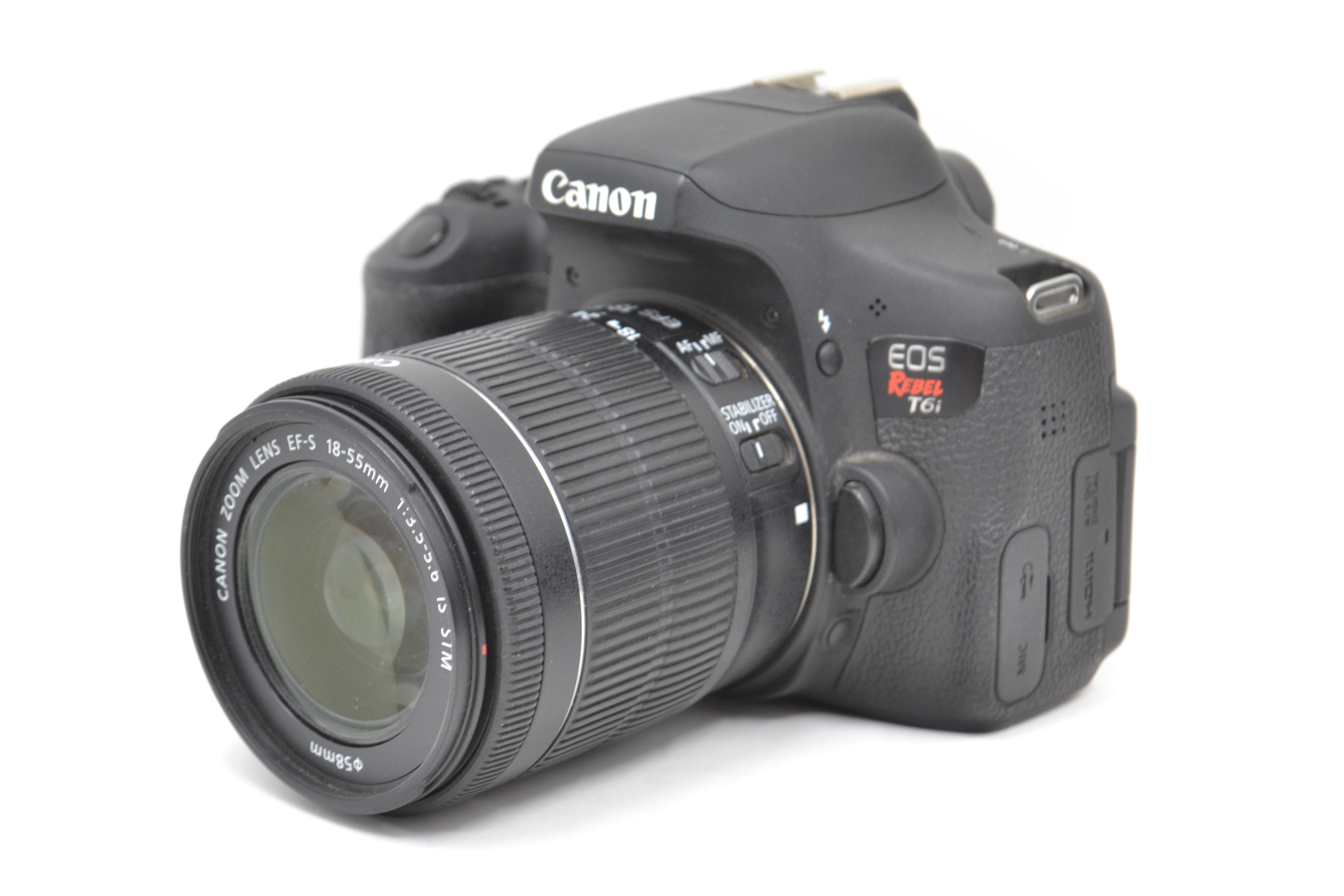 USED Canon EOS Rebel T6i w/18-55 IS STM