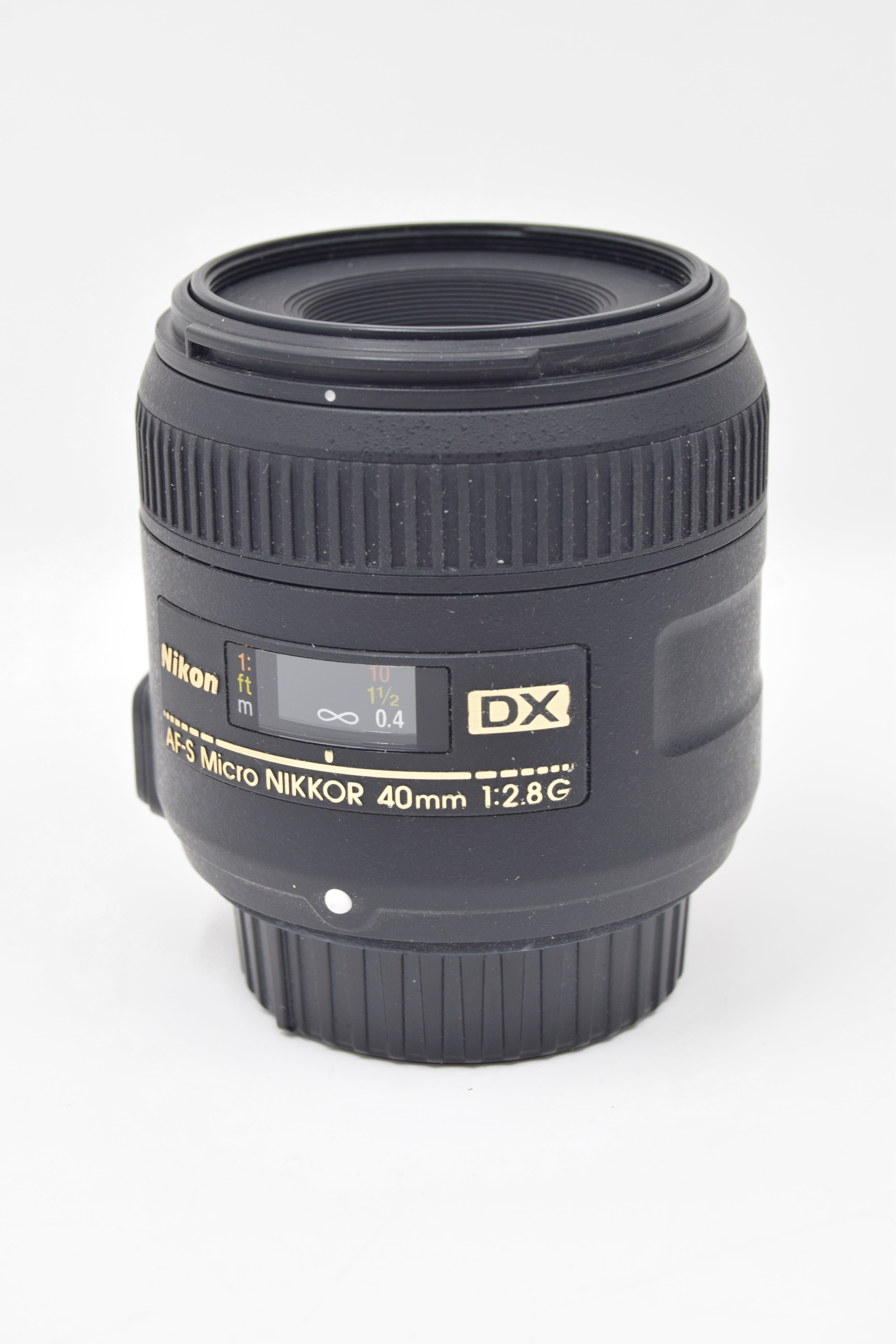 USED Nikon 40mm F2.8 G Micro DX Lens