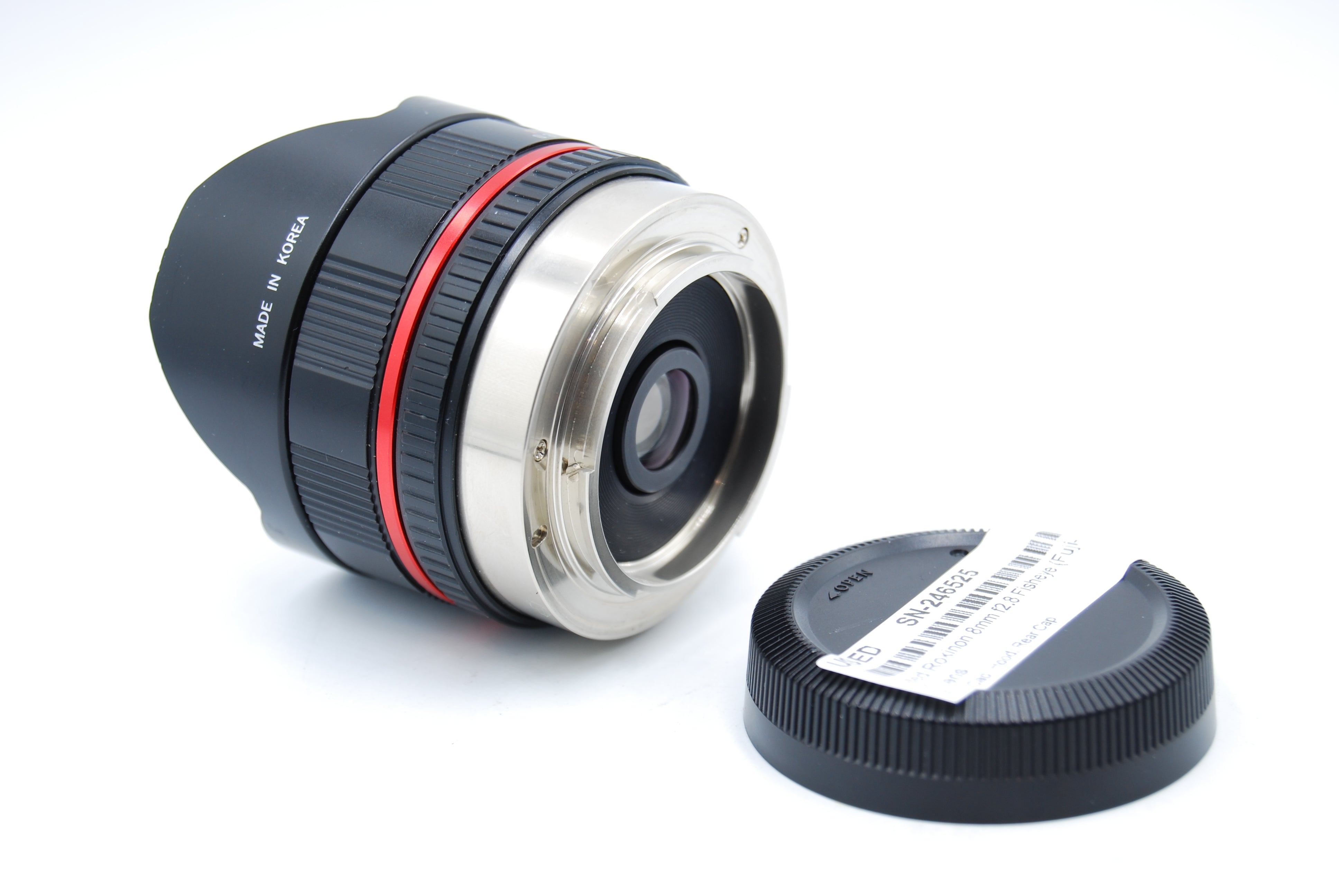 Used Rokinon 8mm f2.8 Fisheye (Fuji-X) Lens