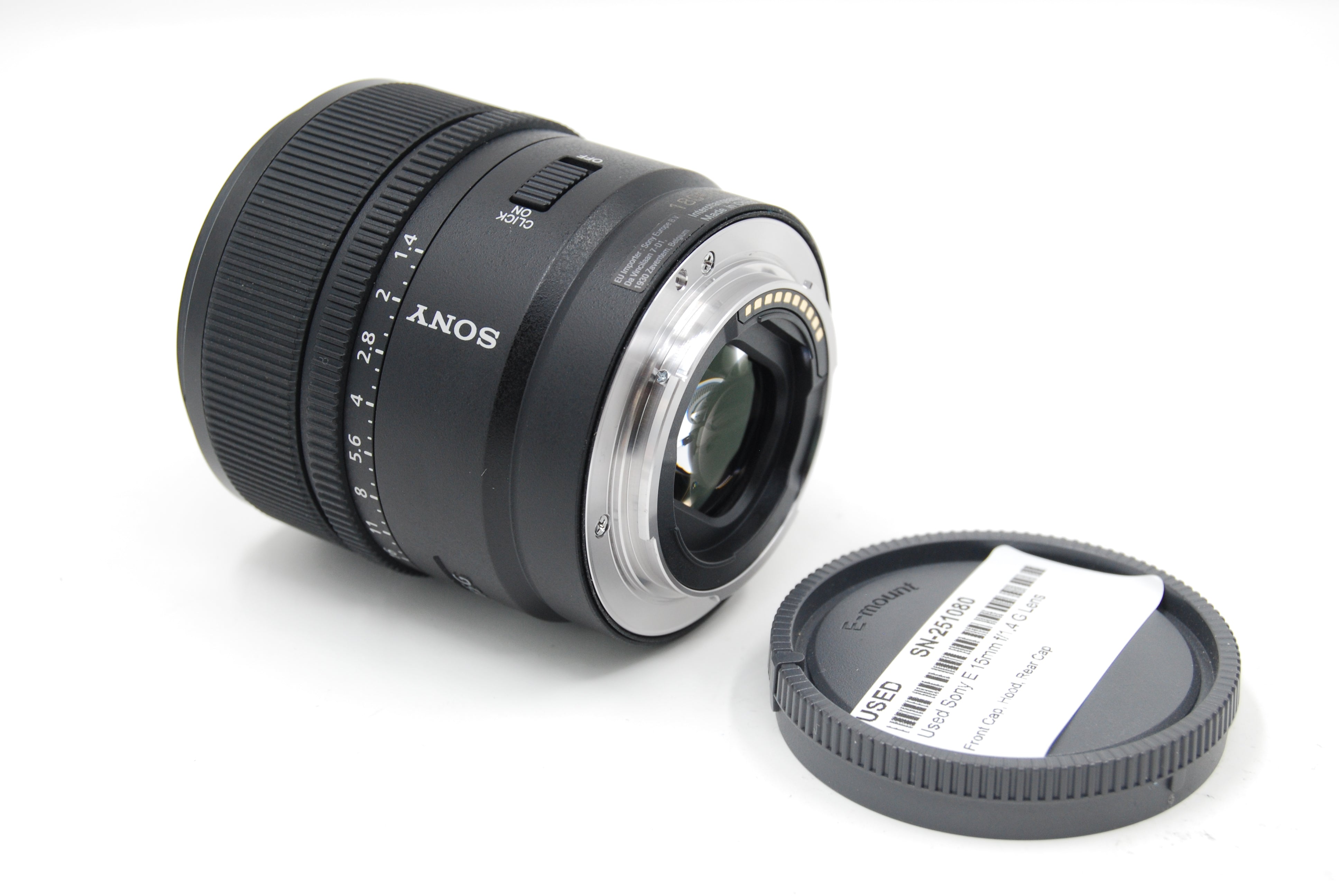 Used Sony E 15mm f/1.4 G Lens