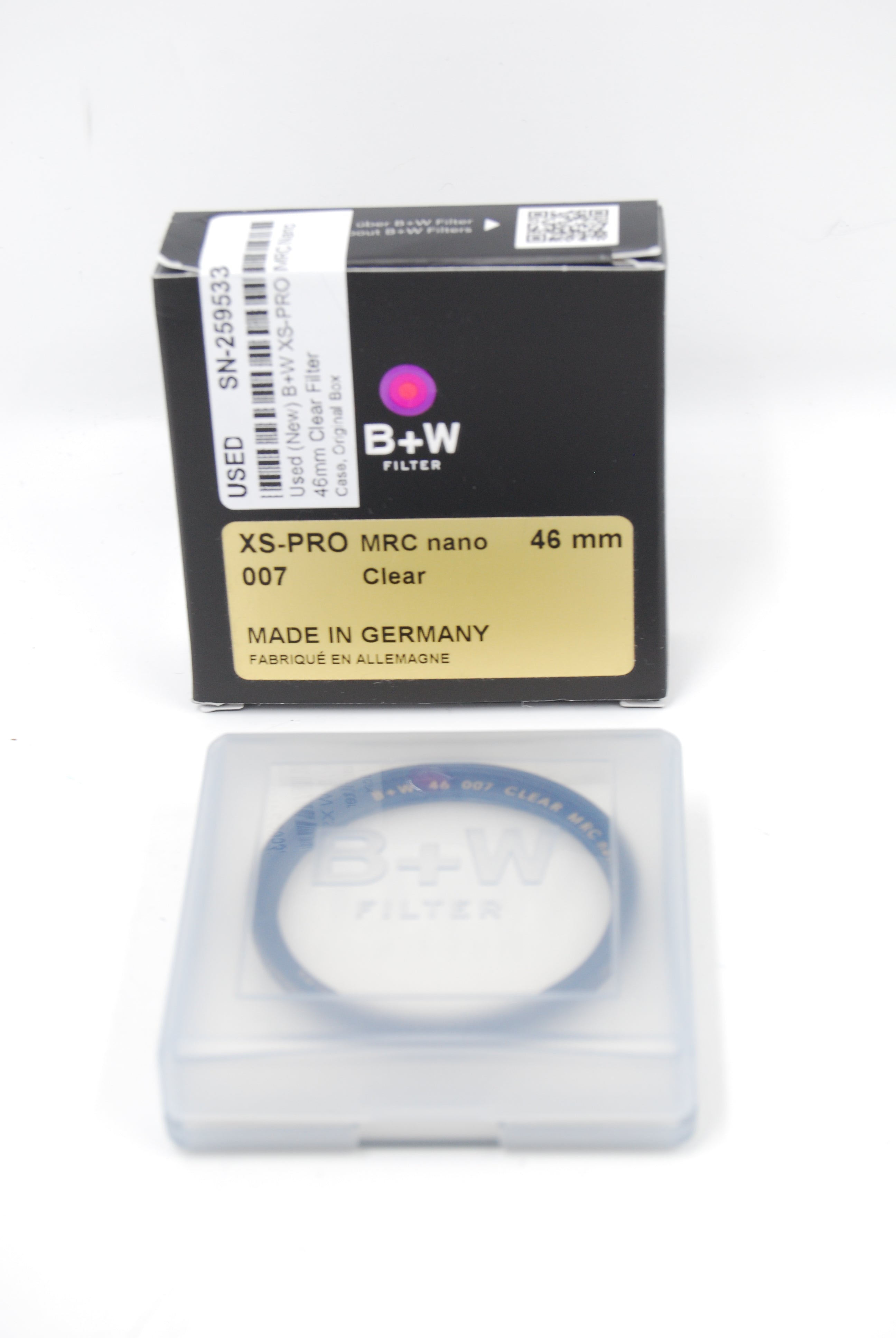 Used (New) B+W XS-PRO MRC Nano 46mm Clear Filter