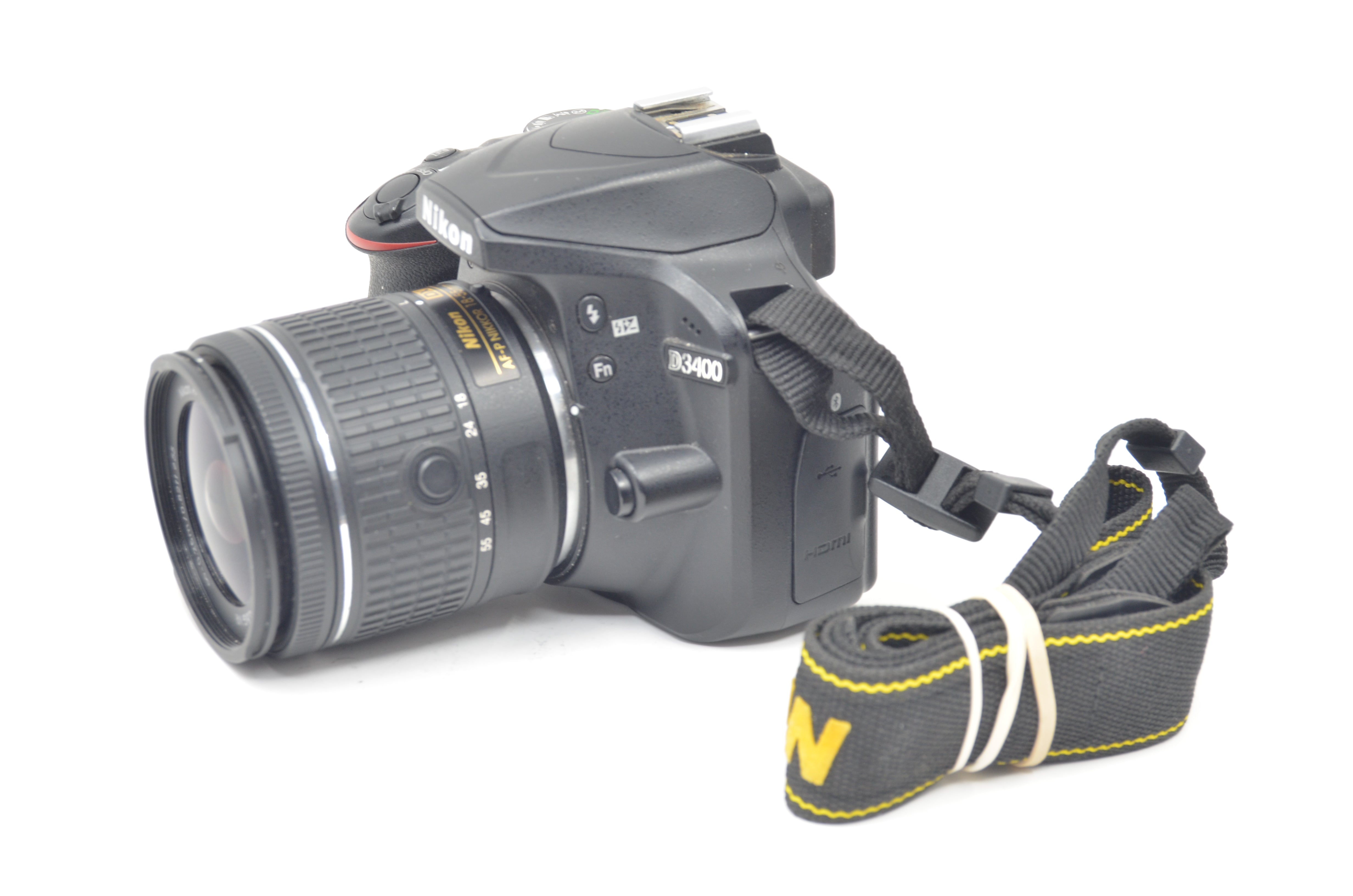 USED Nikon D3400 Digital SLR Kit (Black) with AF-P 18-55mm f3.5-5.6 G VR DX Lens