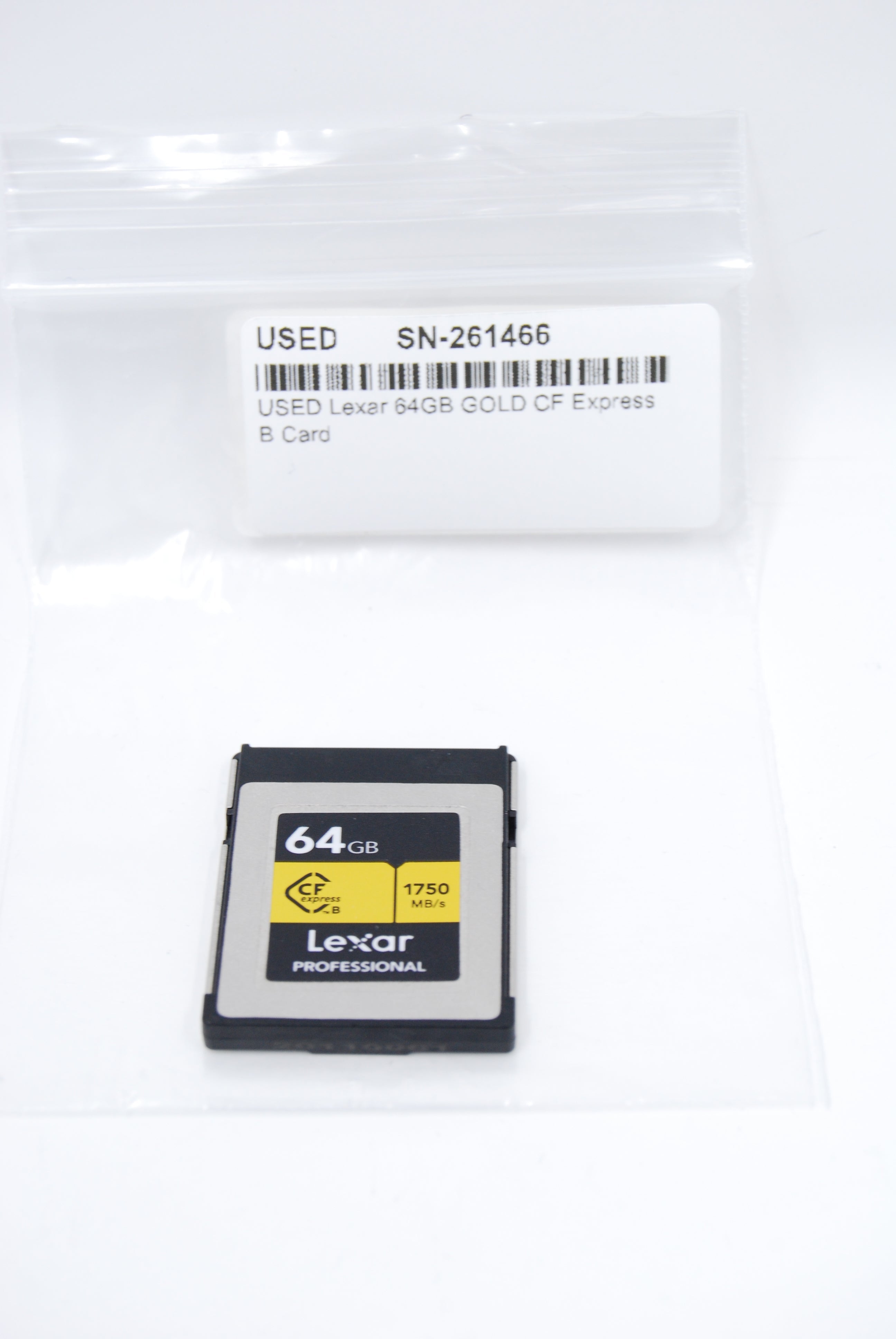 USED Lexar 64GB GOLD CF Express B Card