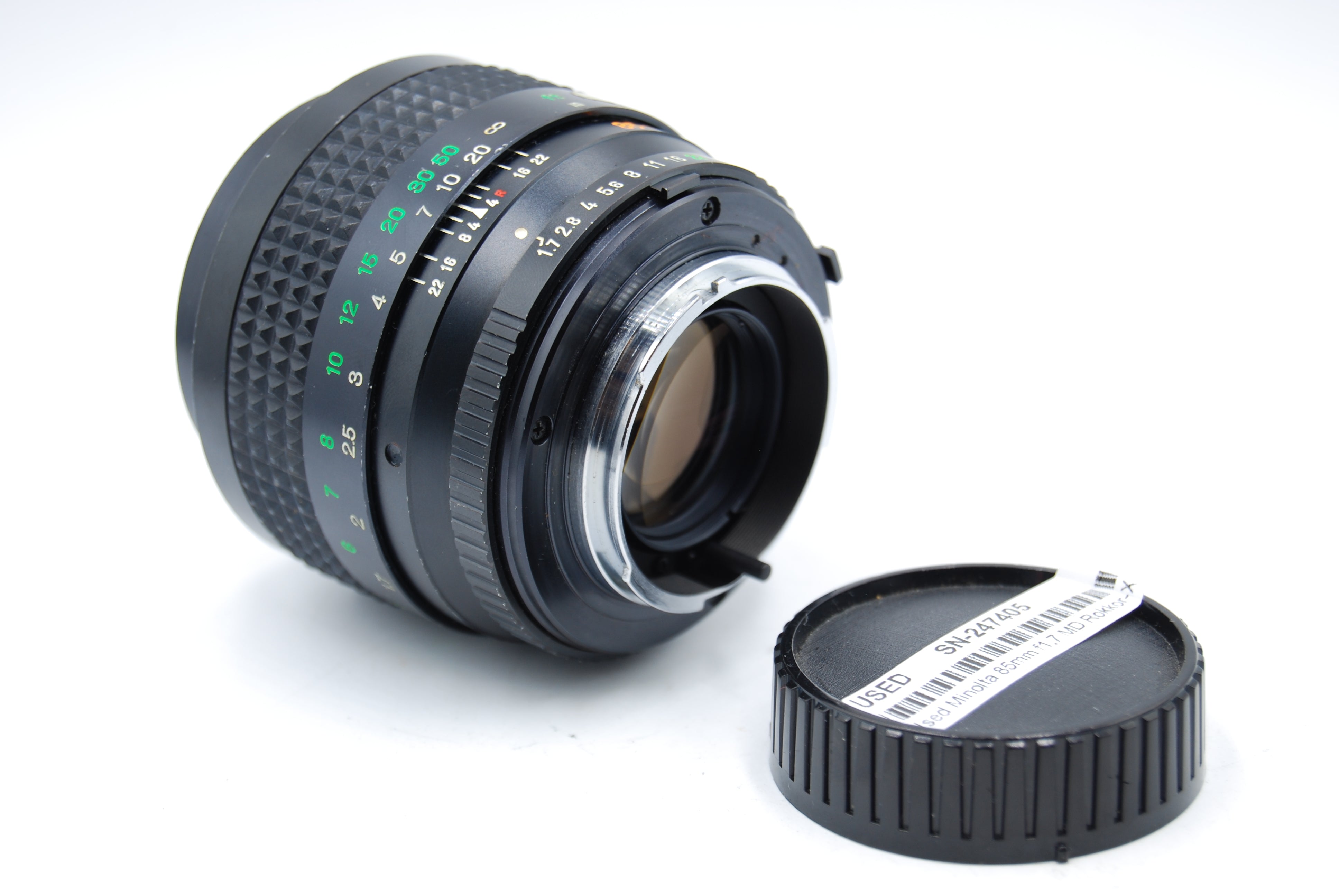 Used Minolta 85mm f1.7 MD Rokkor-X Lens