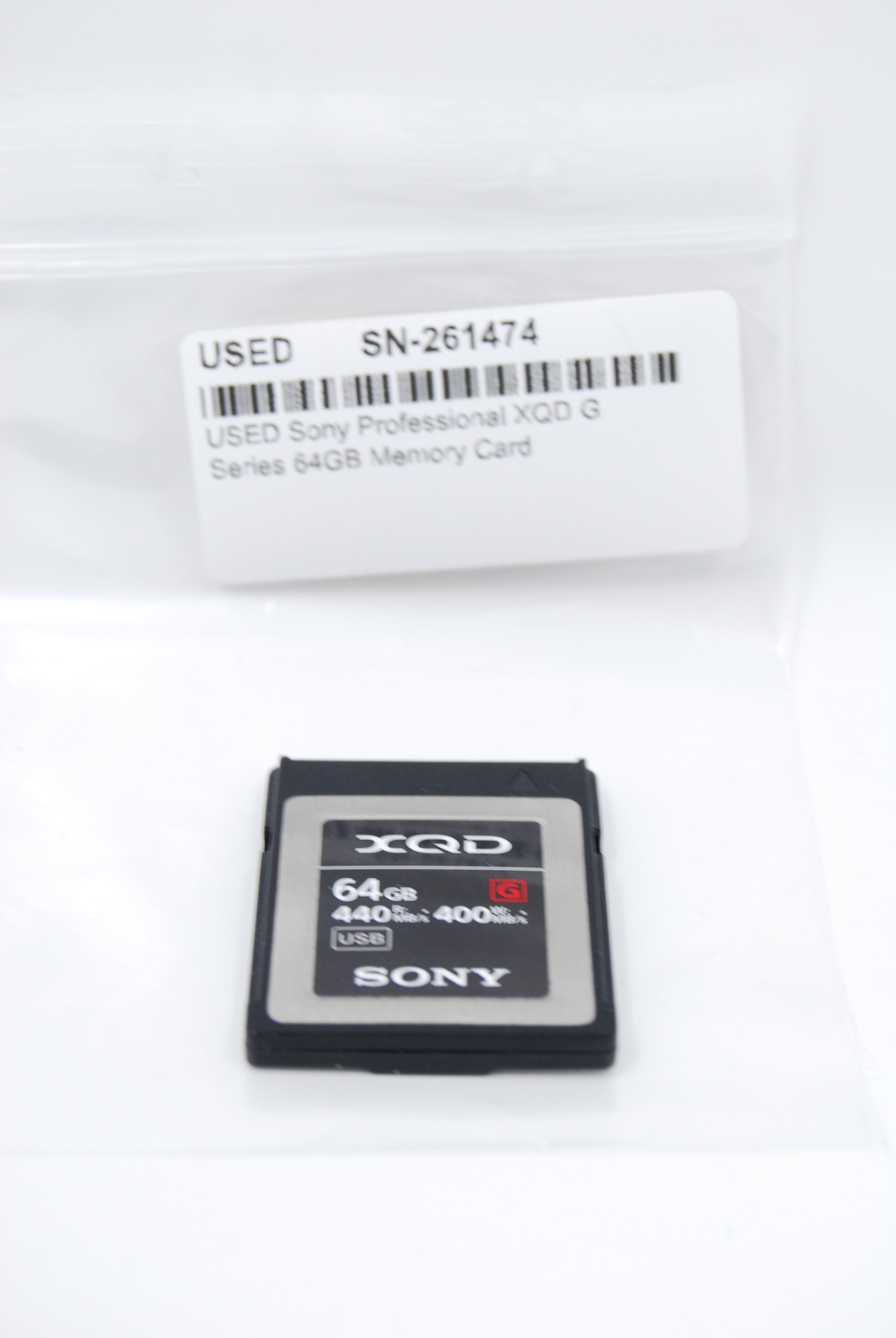 USED Sony Professional XQD G Series 64GB Memory Card