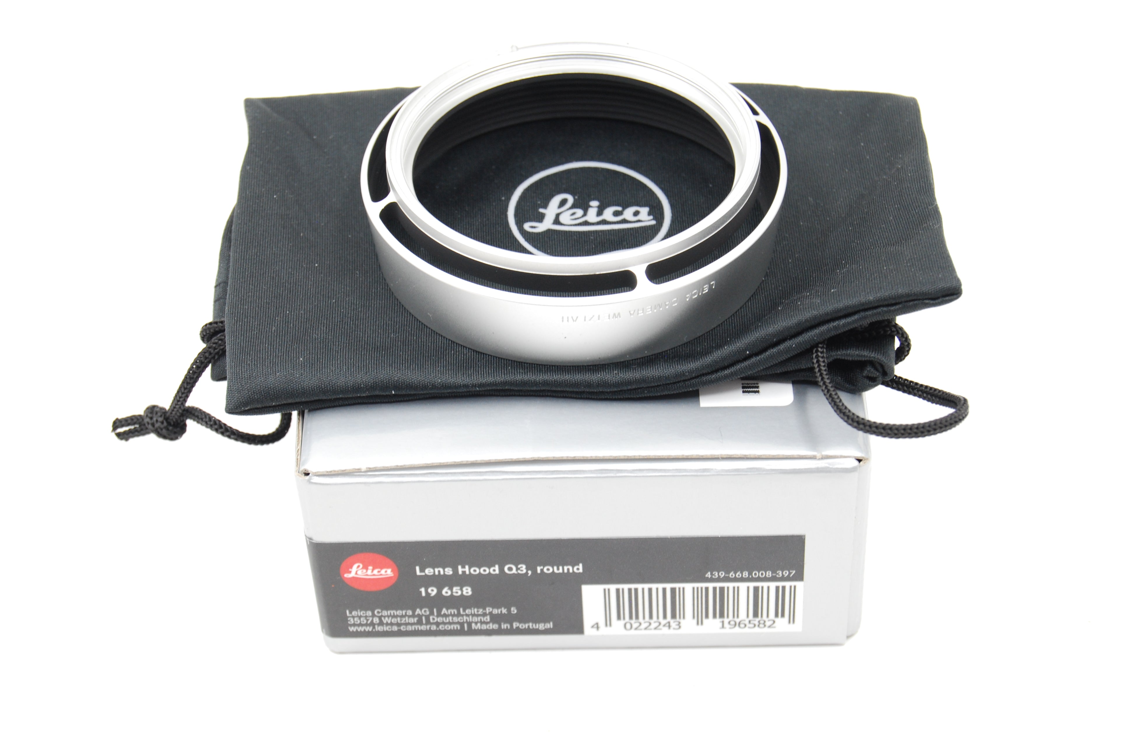 Used Leica Aluminum Lens Hood for Q3 Digital Camera, Silver