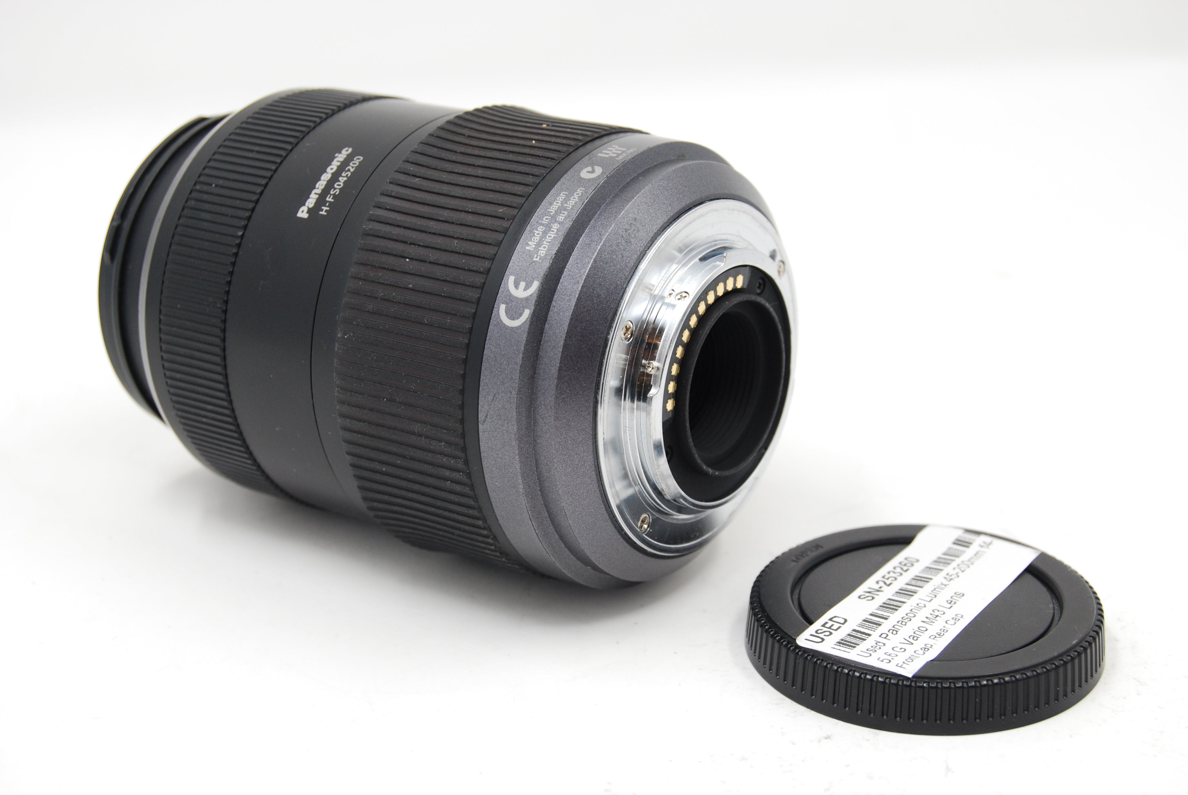 Used Panasonic Lumix 45-200mm f4-5.6 G Vario M43 Lens