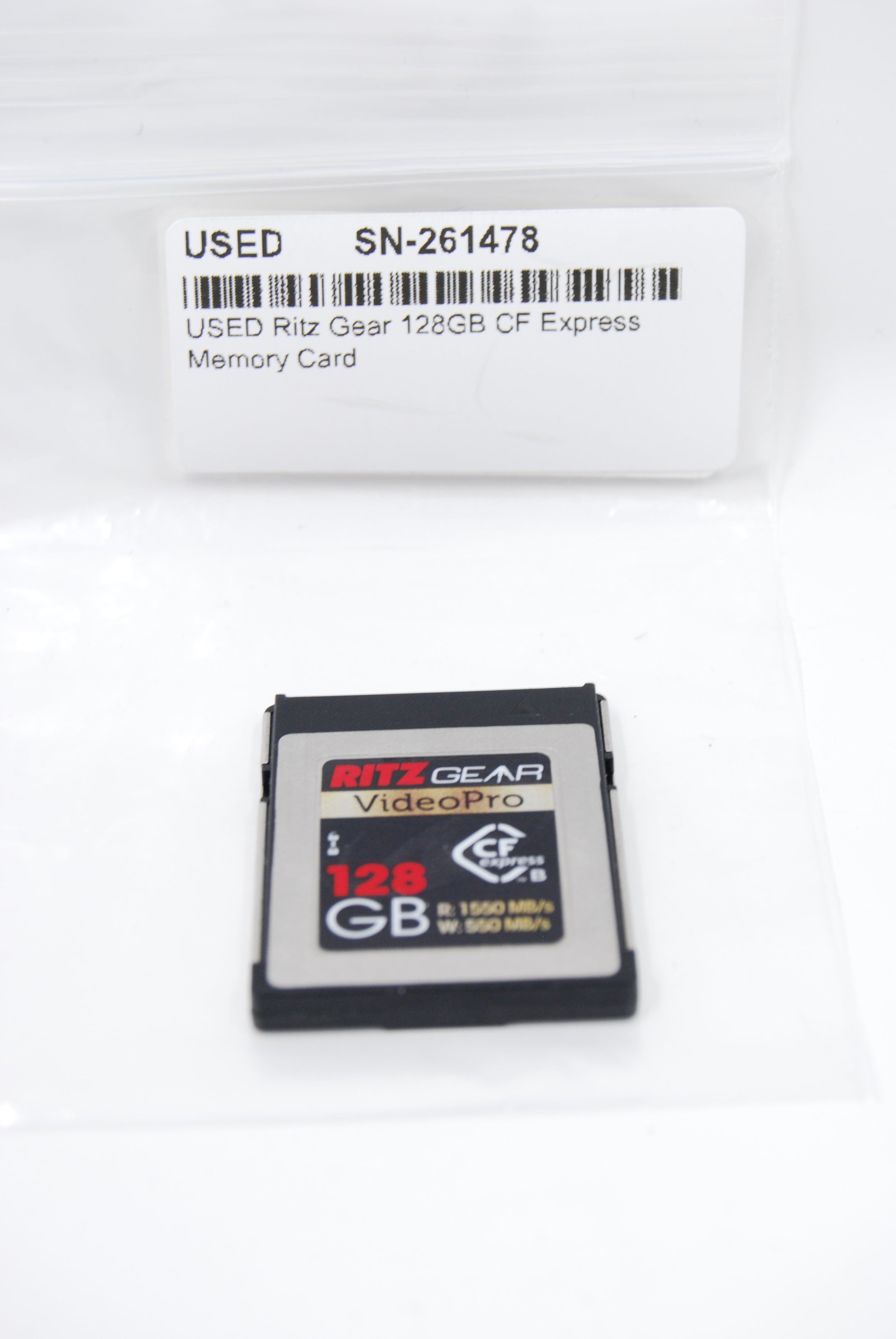USED Ritz Gear 128GB CF Express Memory Card