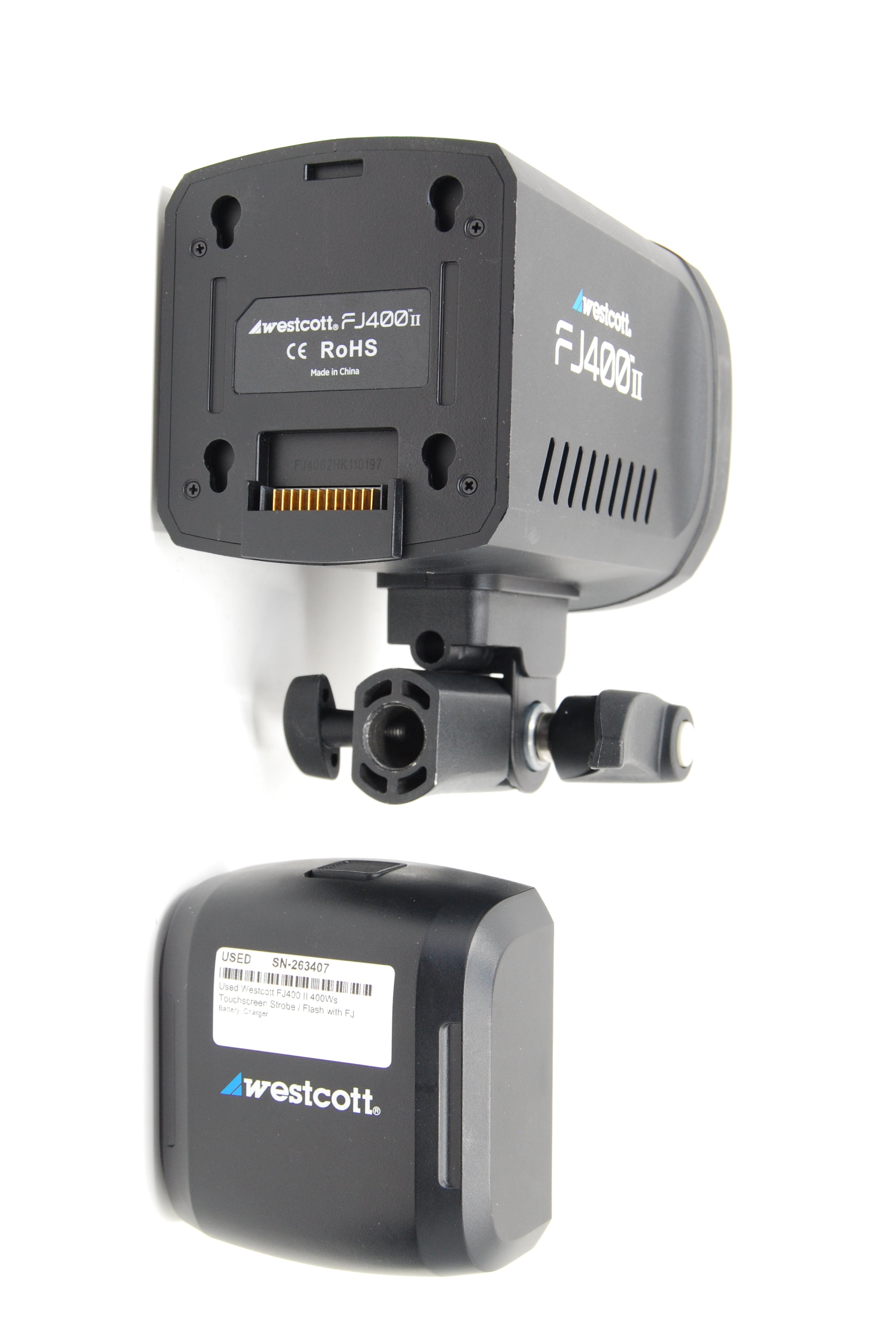 Used Westcott FJ400 II 400Ws Touchscreen Strobe / Flash with FJ Pro AC/DC Battery