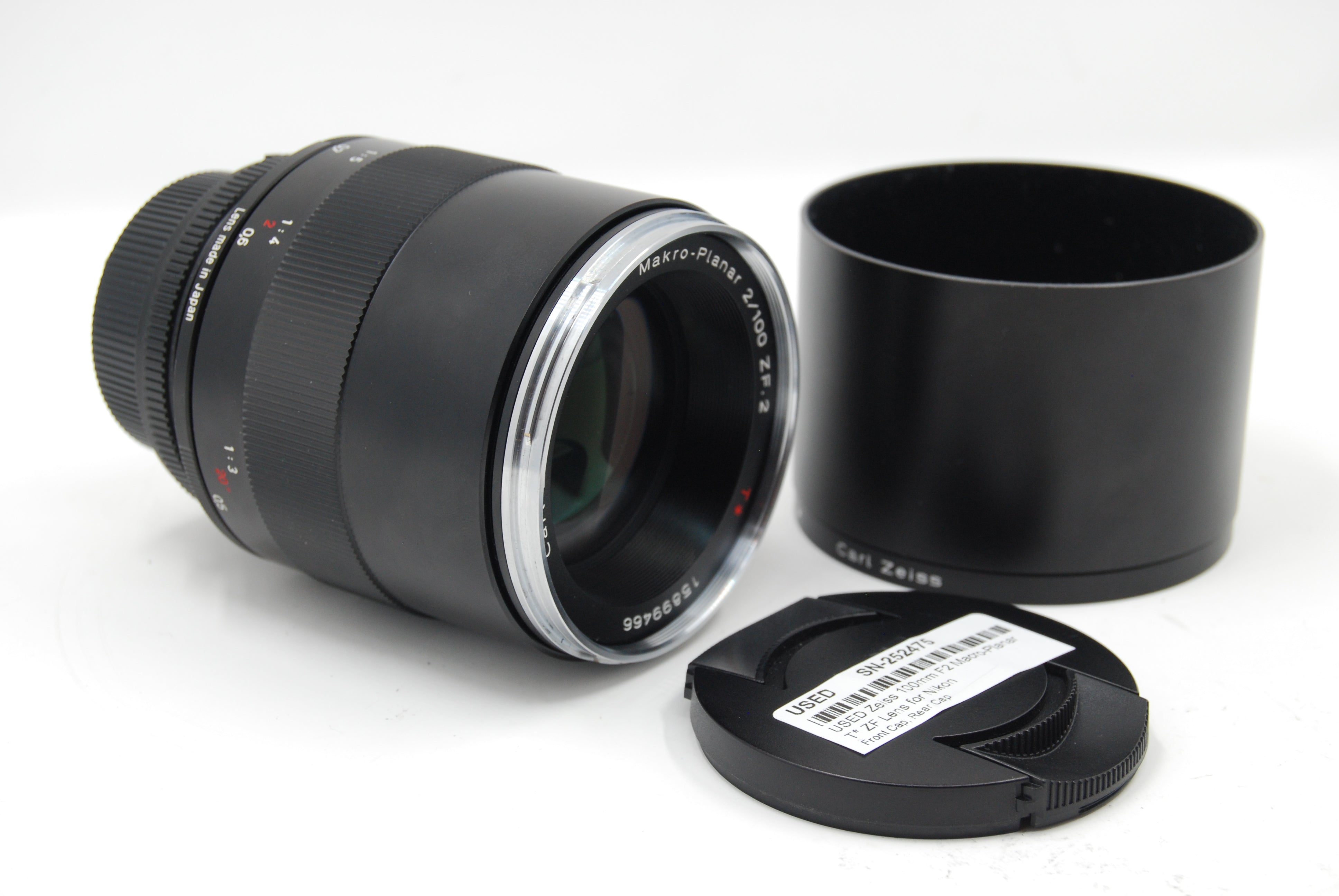 USED Zeiss 100mm F2 Macro-Planar T* ZF Lens for Nikon