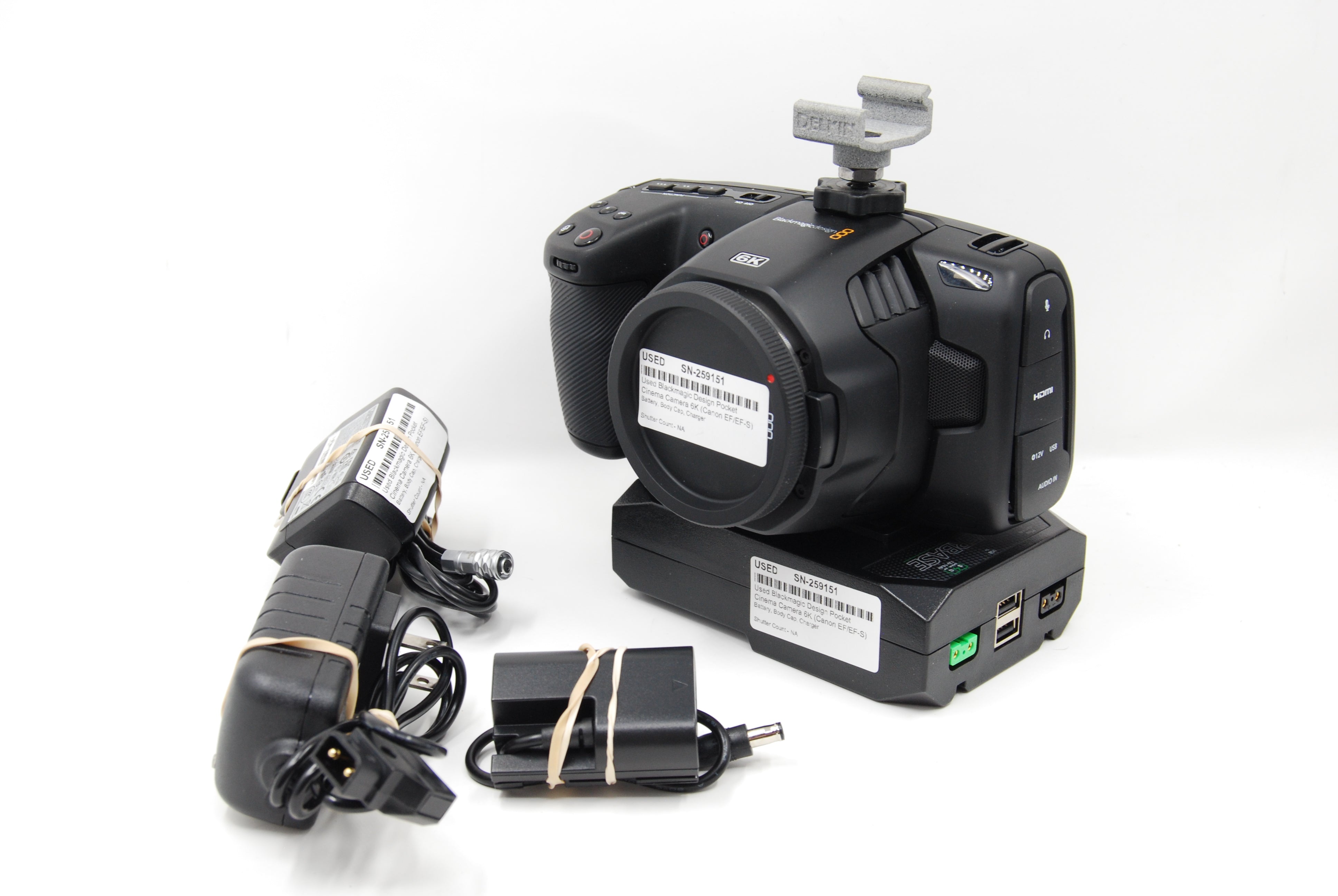 Used Blackmagic Design Pocket Cinema Camera 6K (Canon EF/EF-S)