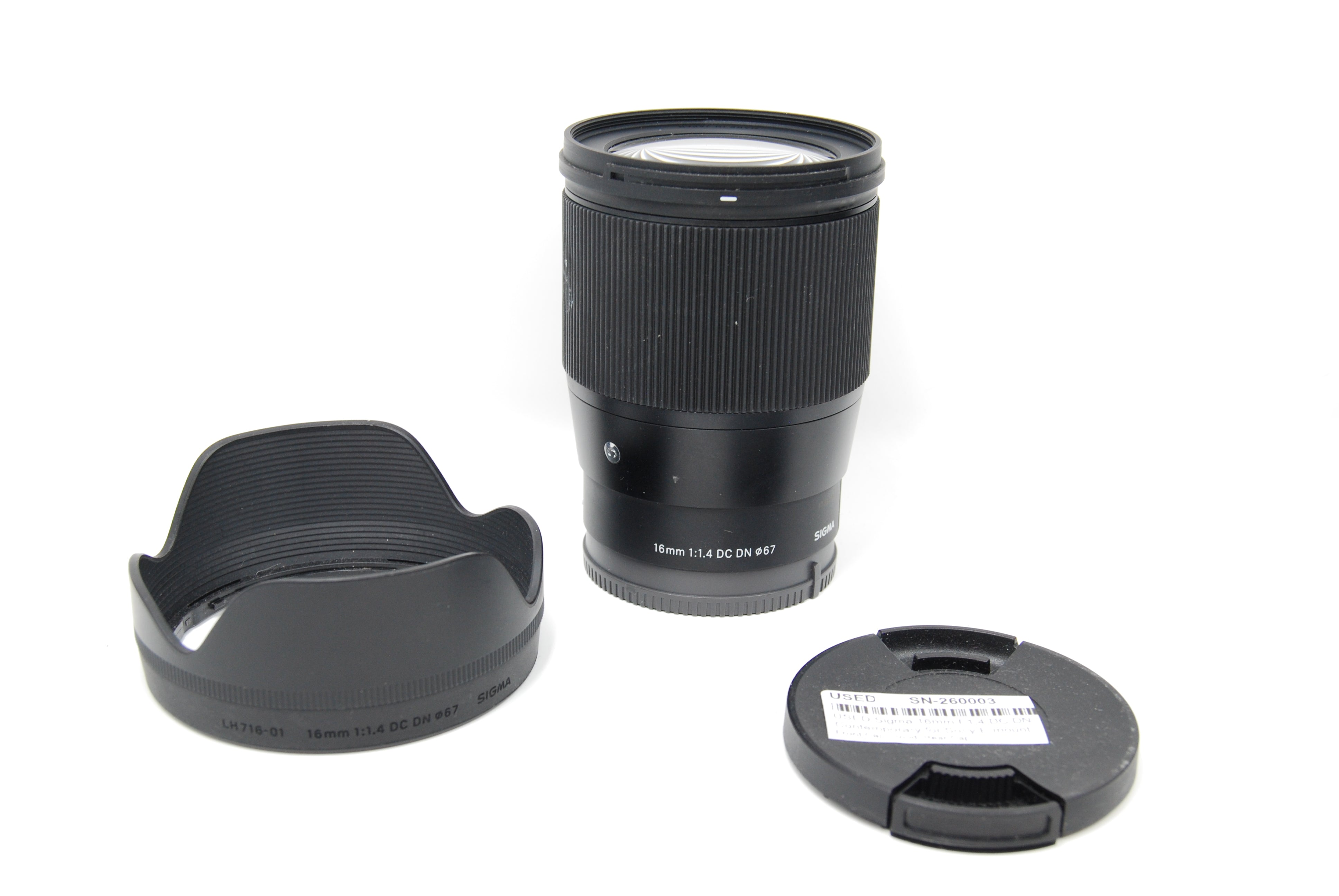 USED Sigma 16mm F1.4 DC DN Contemporary for Sony E mount