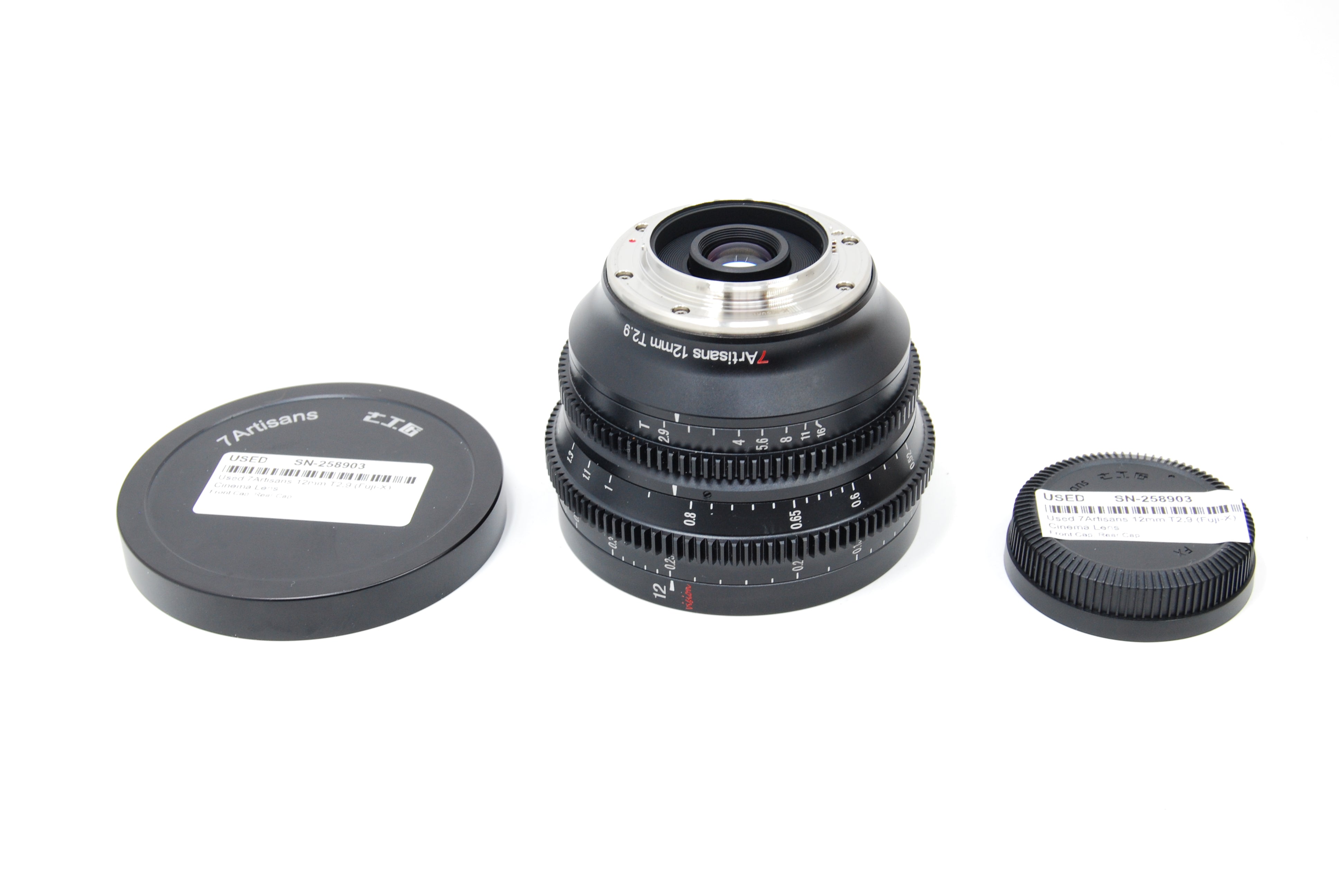 Used 7Artisans 12mm T2.9 (Fuji-X) Cinema Lens