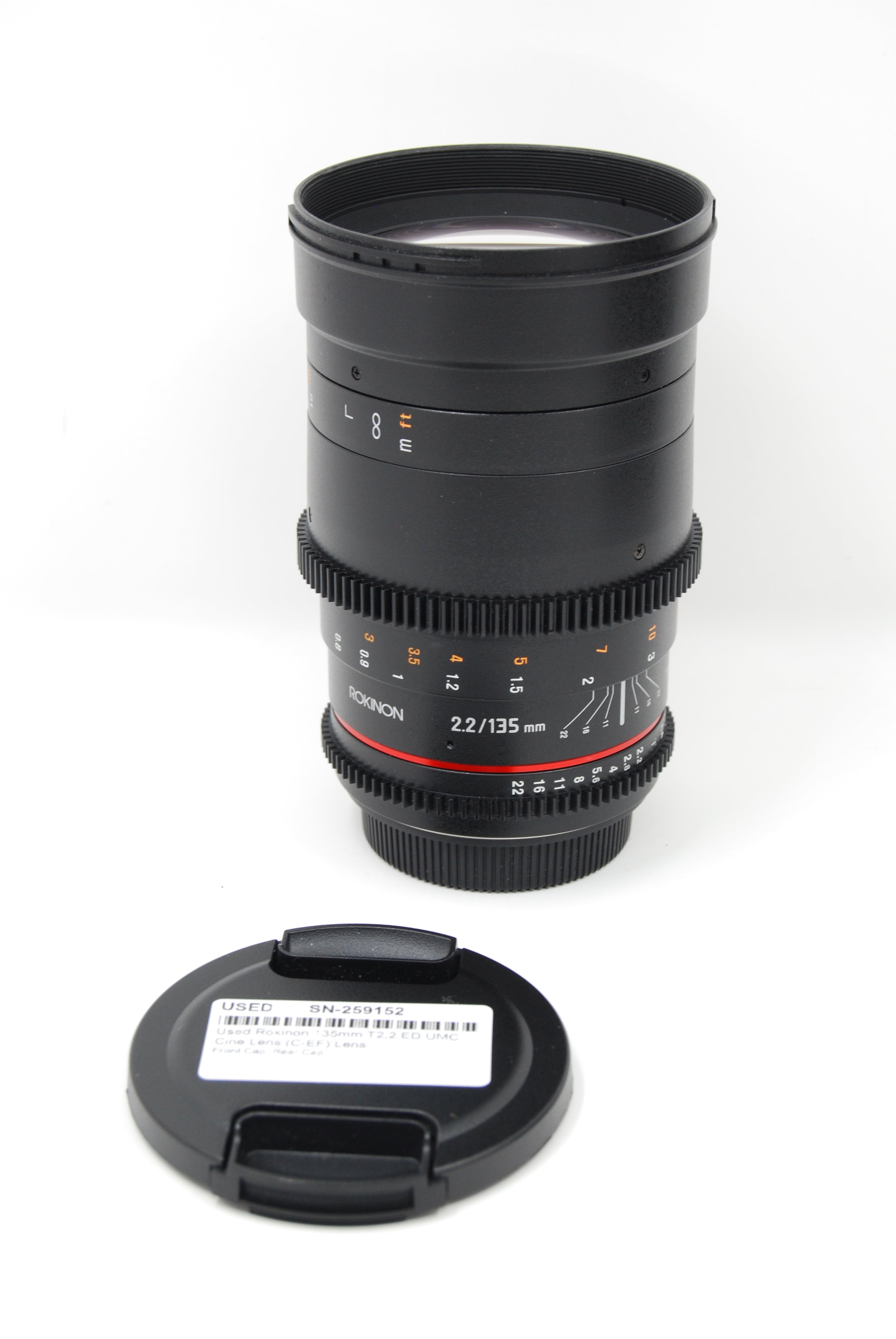 Used Rokinon 135mm T2.2 ED UMC Cine Lens (C-EF) Lens