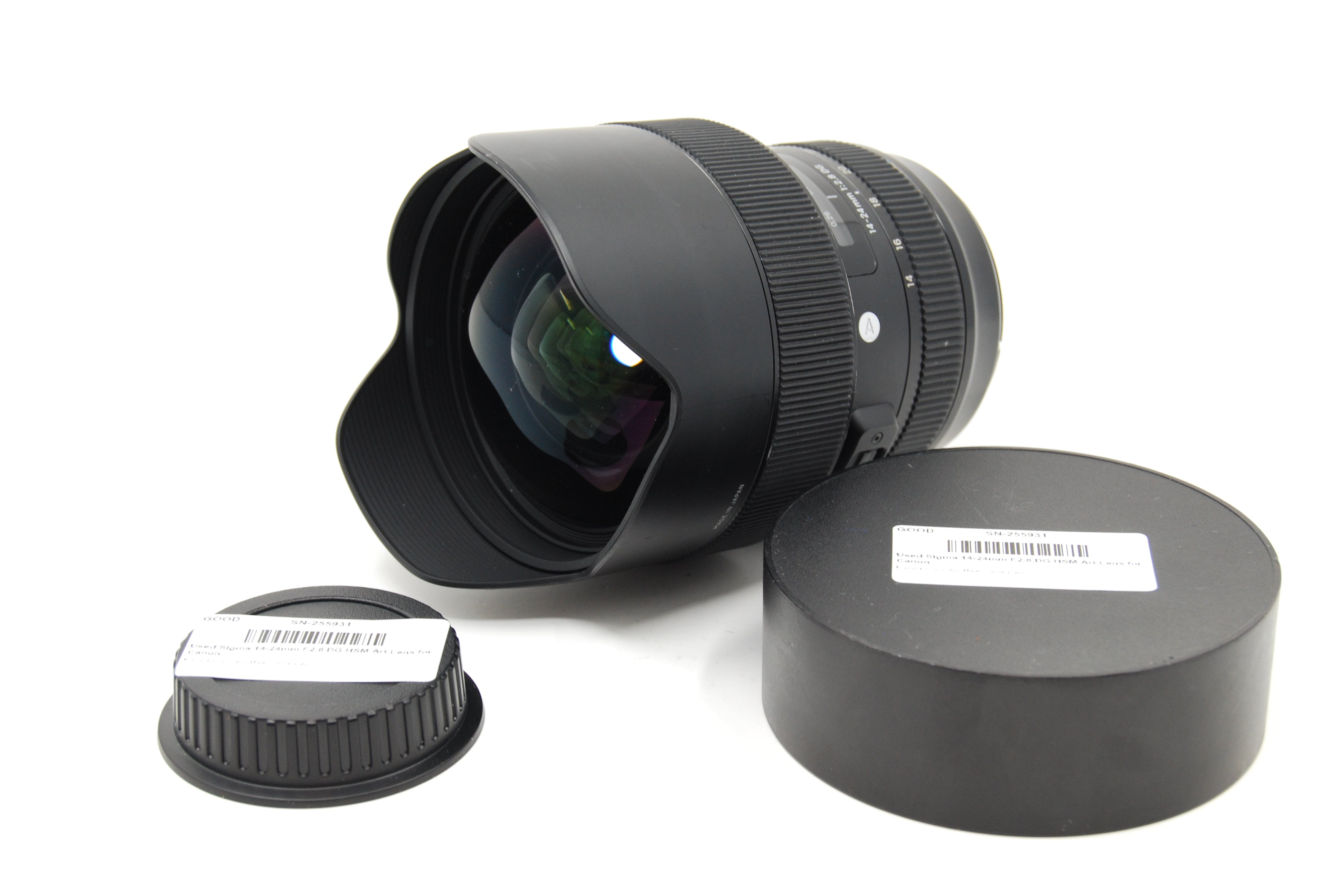 Used Sigma 14-24mm F2.8 DG HSM Art Lens for Canon