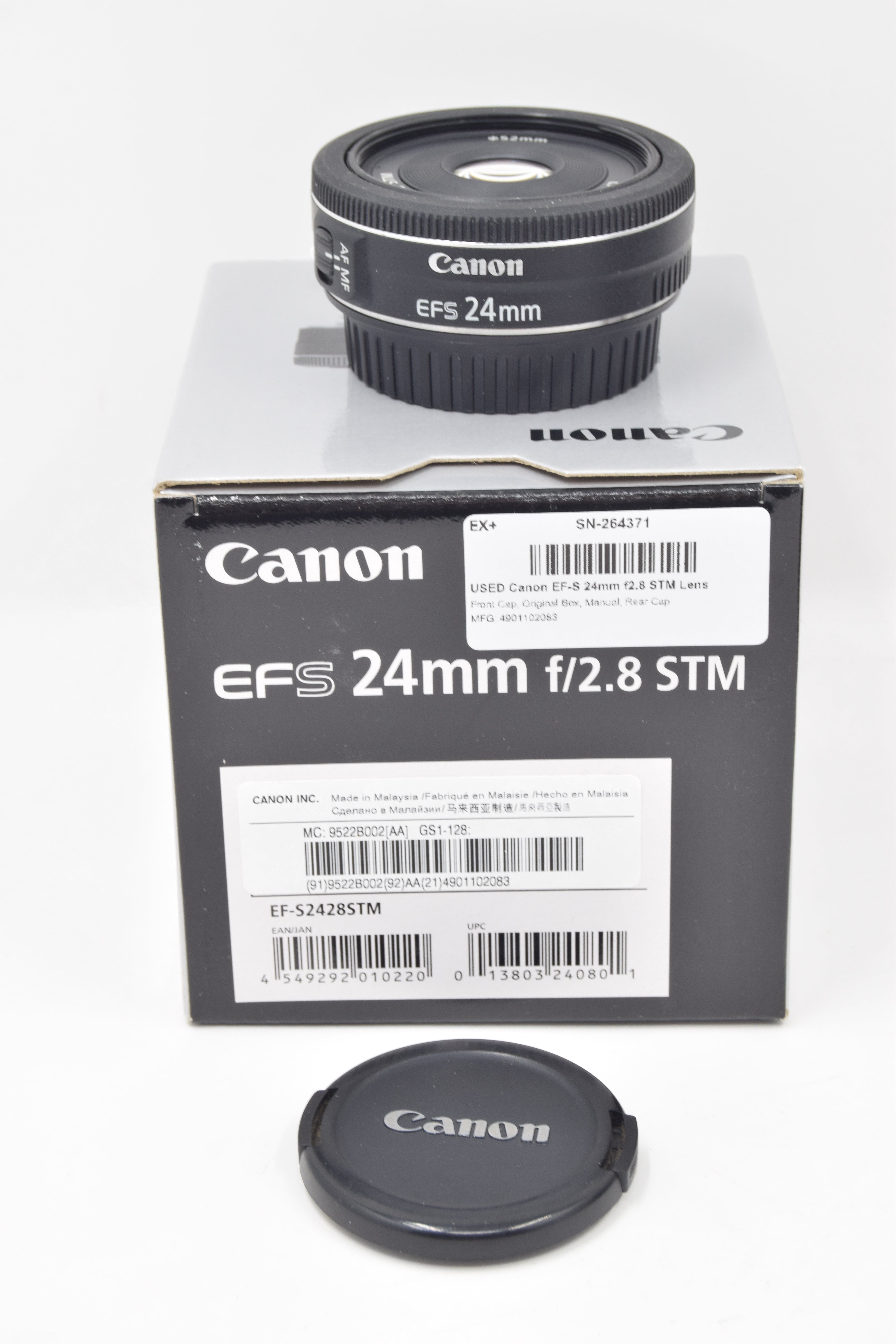 USED Canon EF-S 24mm f2.8 STM Lens