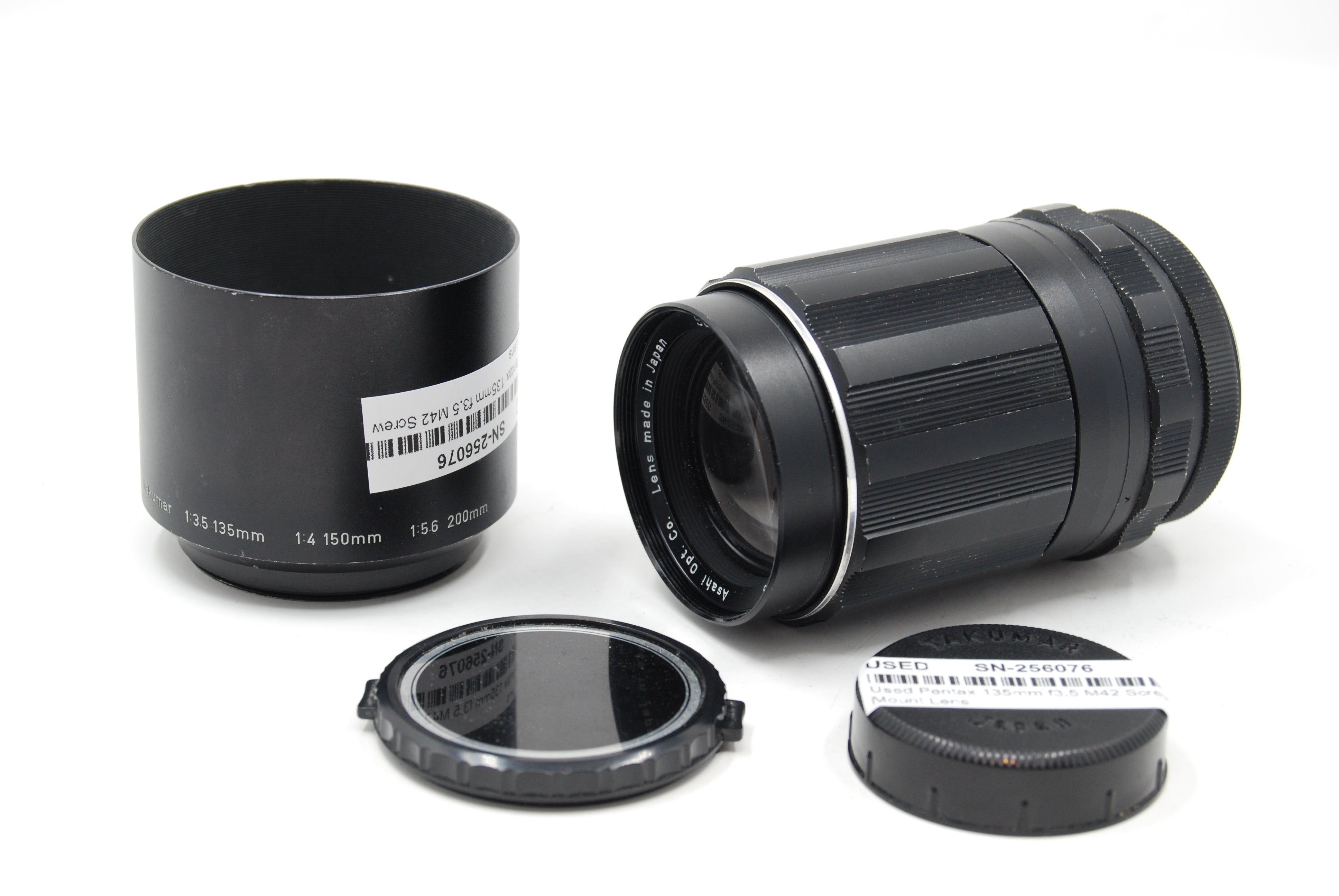 Used Pentax 135mm f3.5 M42 Screw Mount Lens