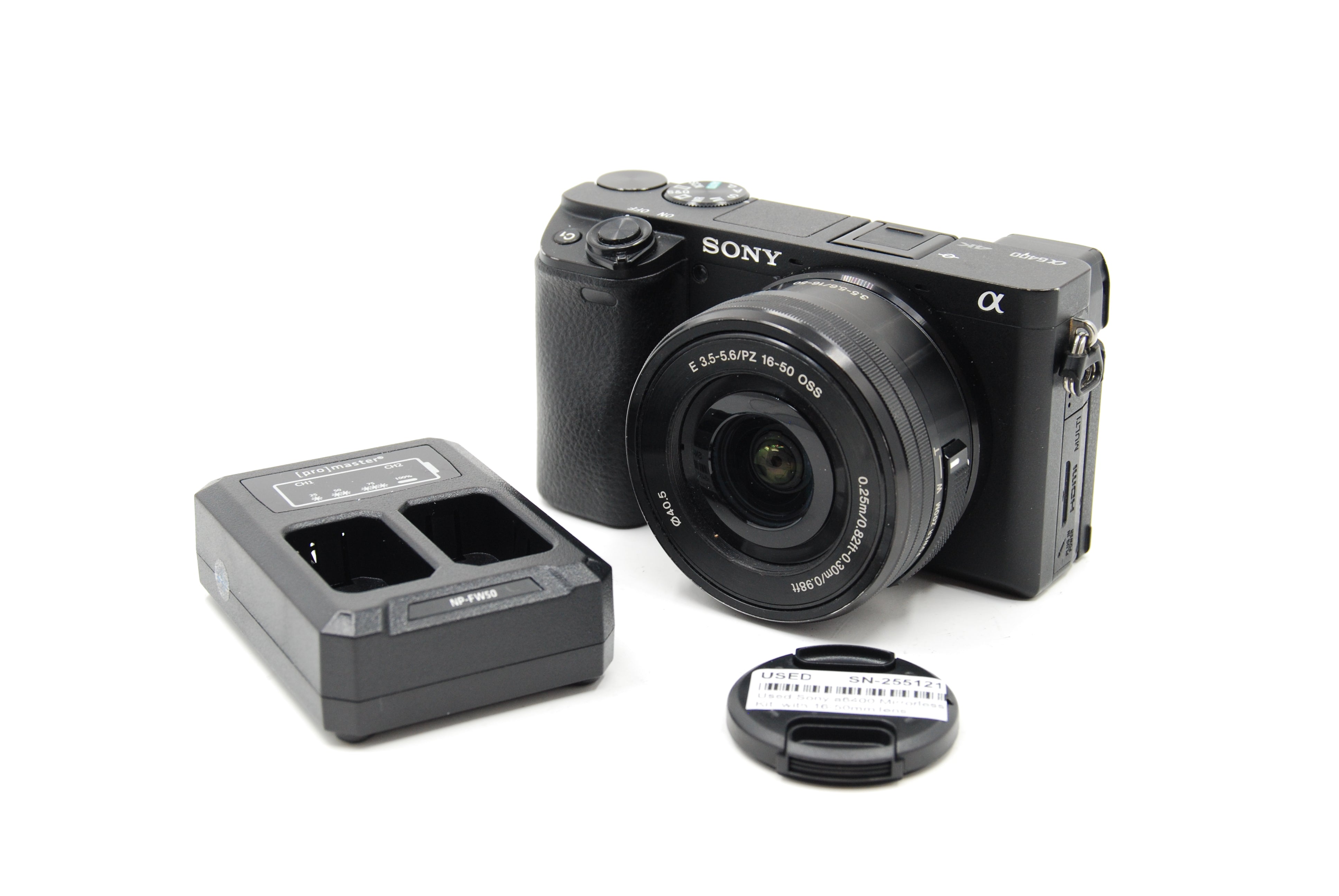 Used Sony a6400 Mirrorless Camera Kit with 16-50mm lens