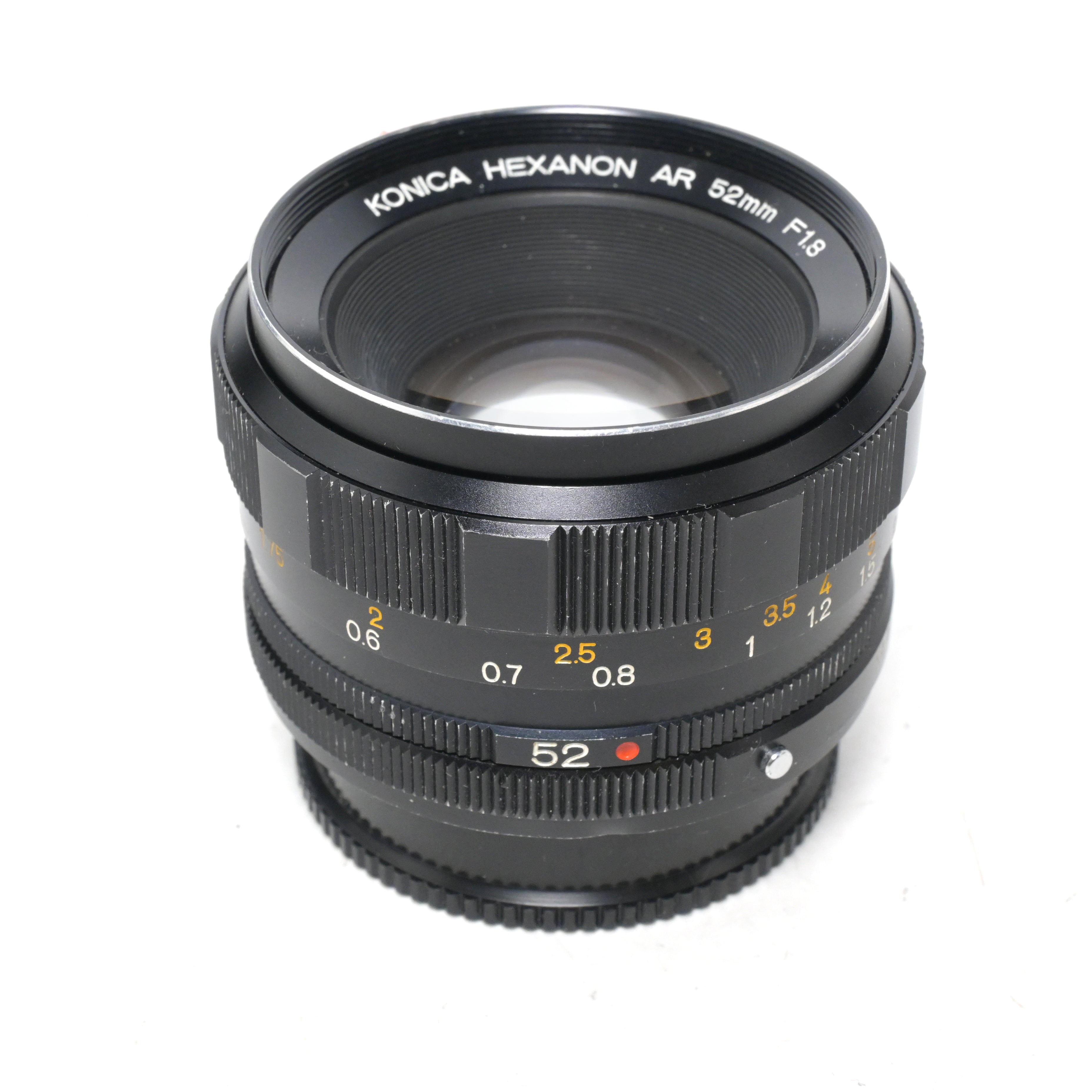 Konica Hexanon AR 52mm f1.8 Prime Lens w/ Caps (0017)