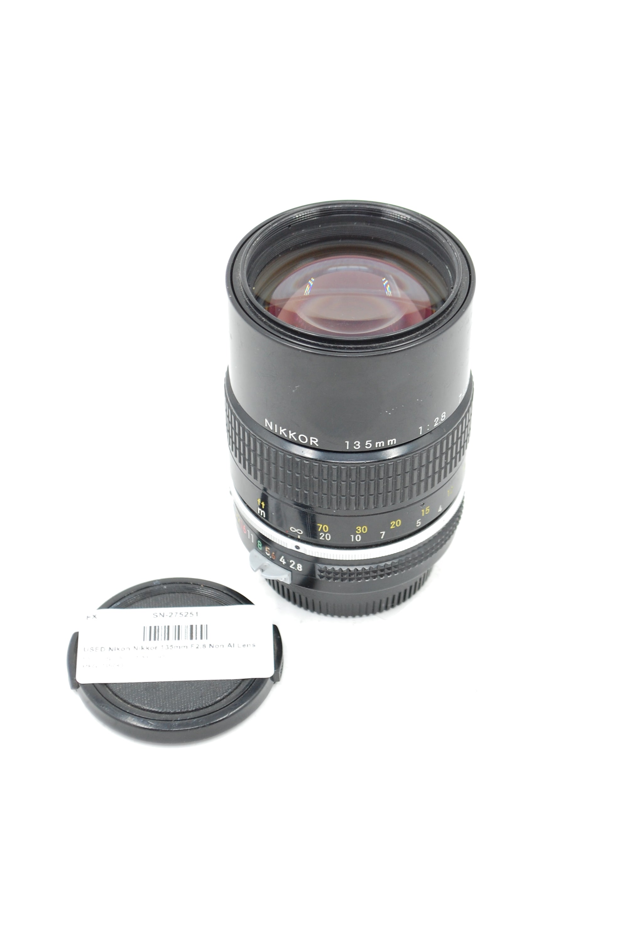 ニコン Nikon Nikkor Ai 135mm F2.8 USED Nikon Nikkor 135mm F2.8 Non AI Lens
