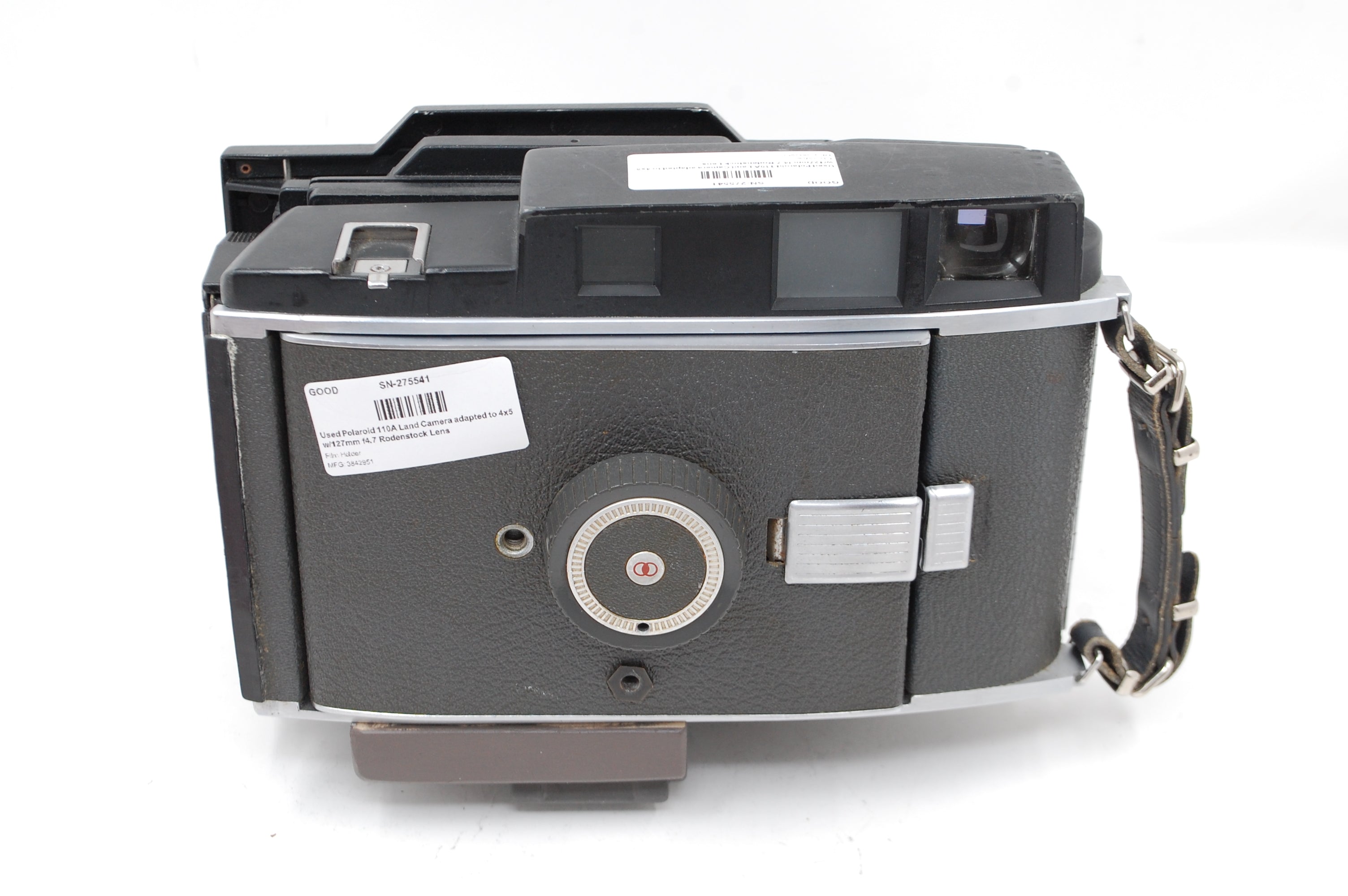 Used Polaroid 110A Land Camera adapted to 4x5 w/127mm f4.7 Rodenstock