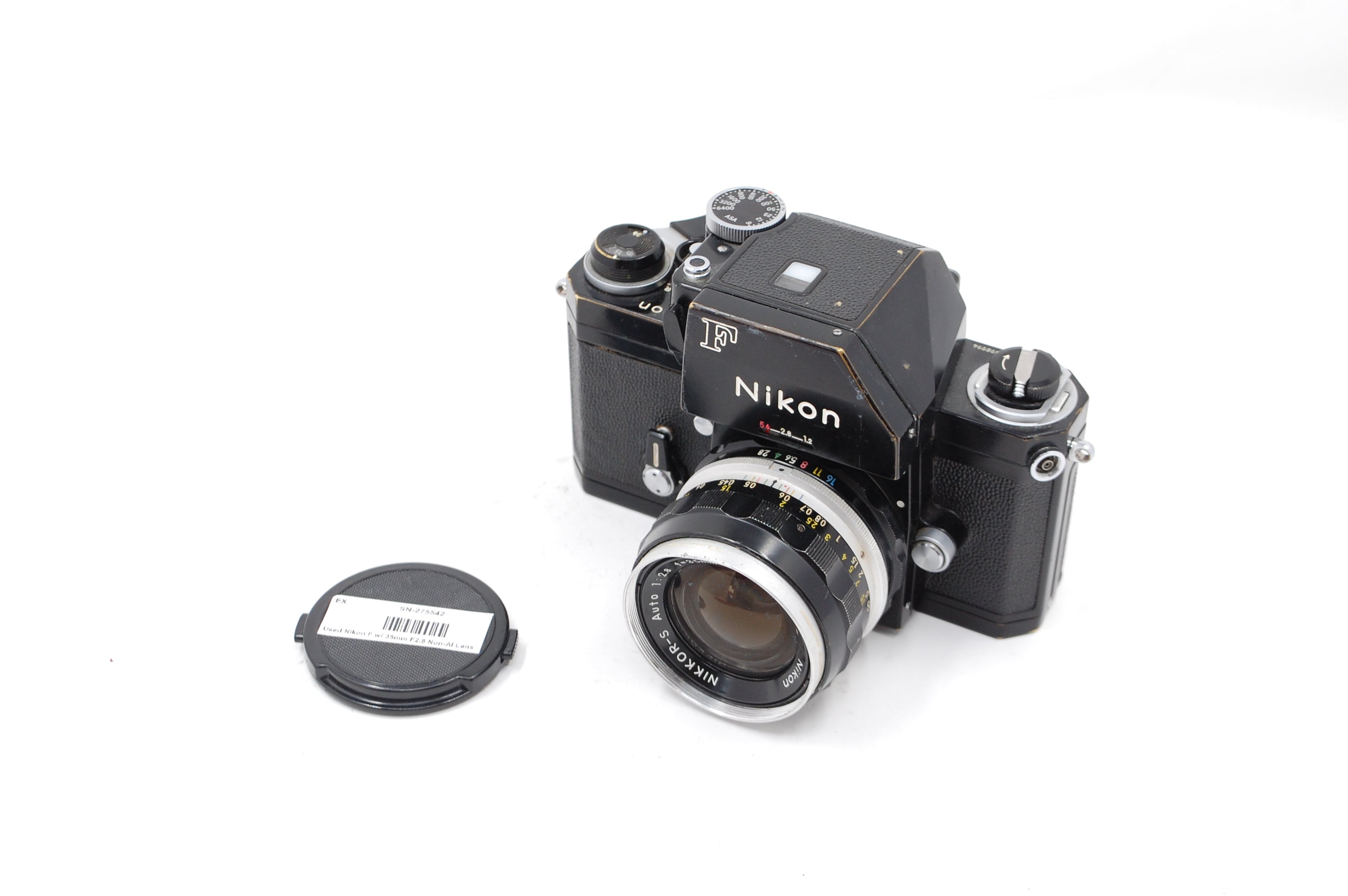 Used Nikon F w/ 35mm F2.8 Non-AI Lens