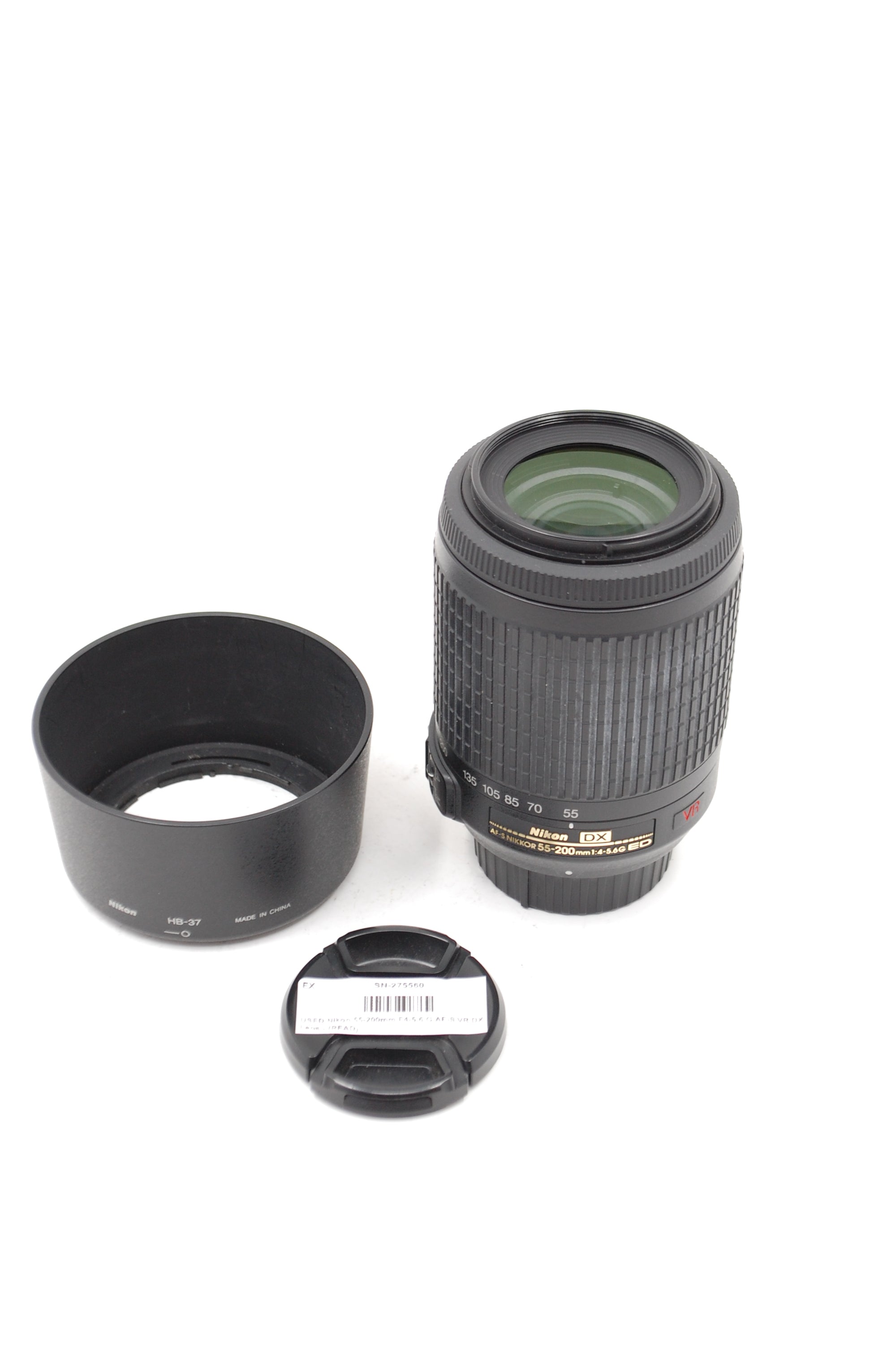 USED Nikon 55-200mm F4-5.6 G AF-S VR DX Lens - (READ)